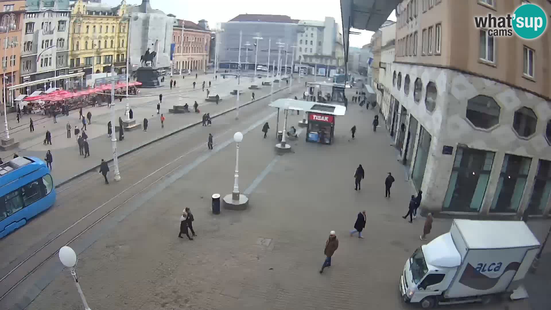 Zagreb webcam Ban Jelacica Platz | Kroatien