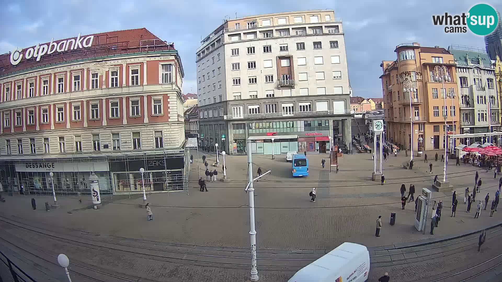 Live Cam Zagreb Ban Jelačić place | Croatie