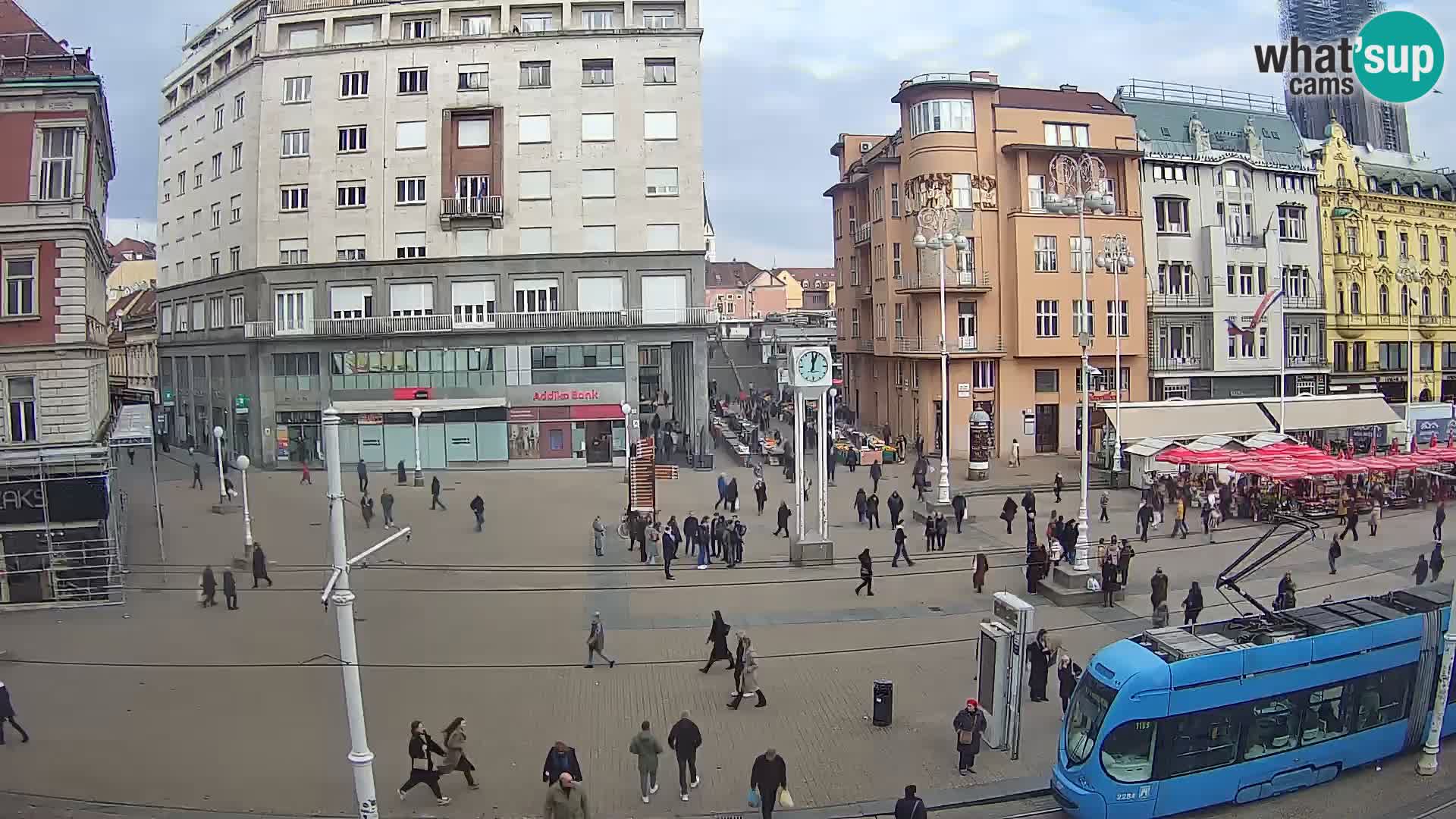 Zagreb webcam Ban Jelacica Platz | Kroatien