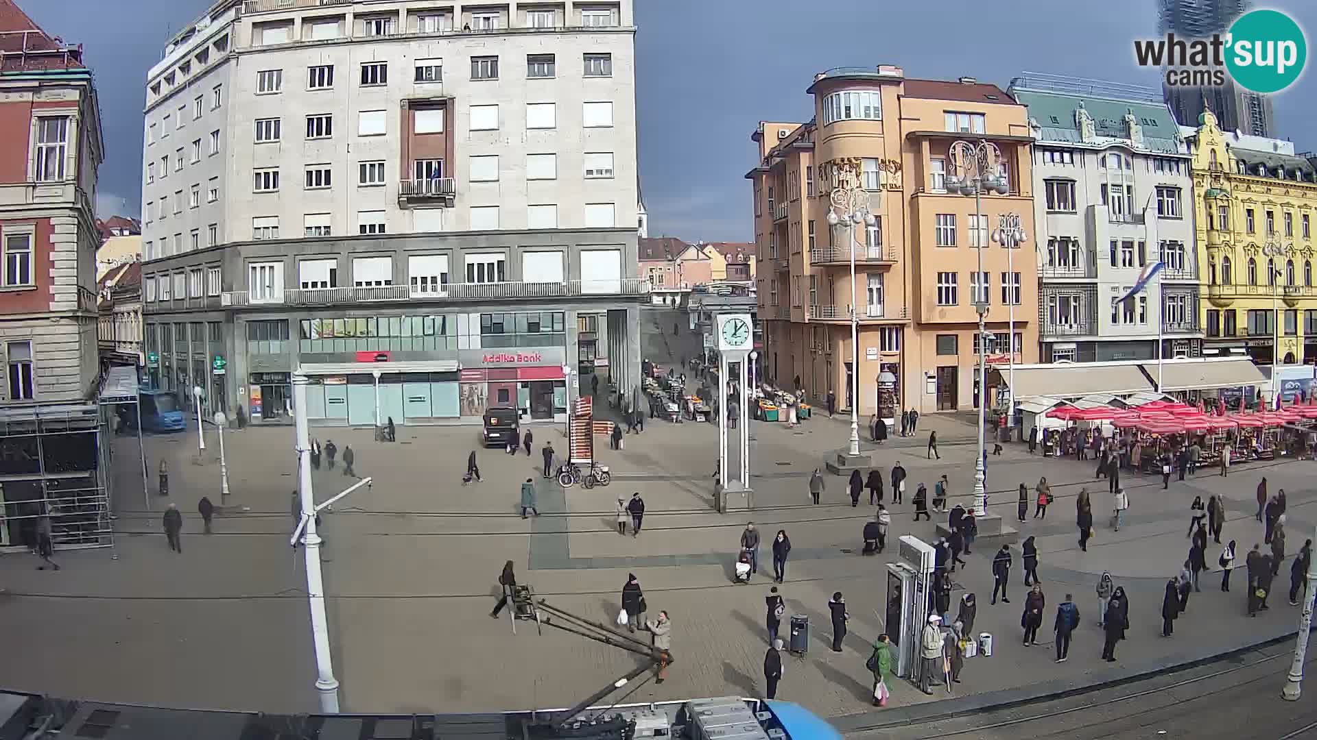 Spletna kamera Zagreb Ban Jelačić
