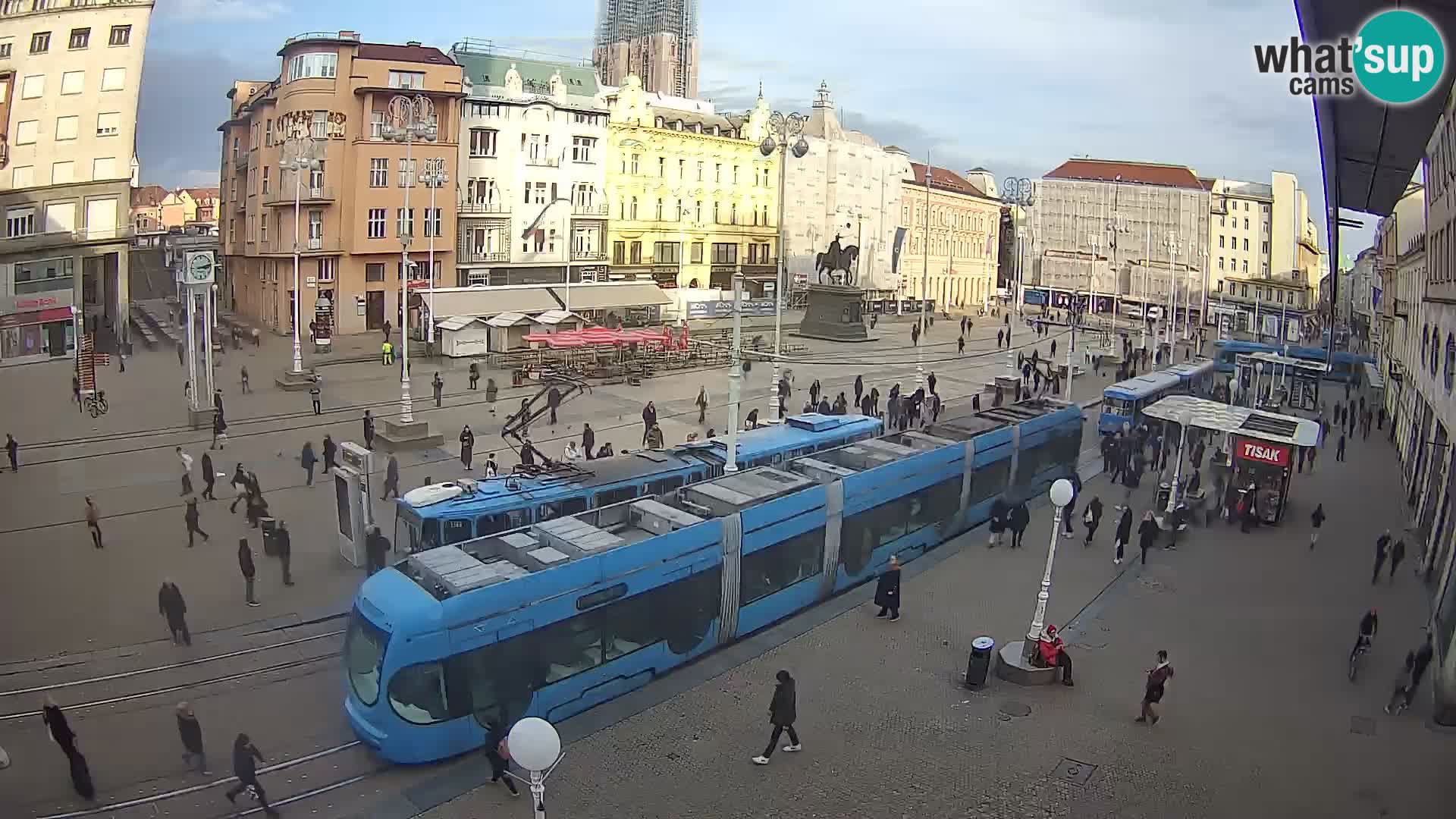 Webcam Zagabria Ban Jelacic piazza | Croazia