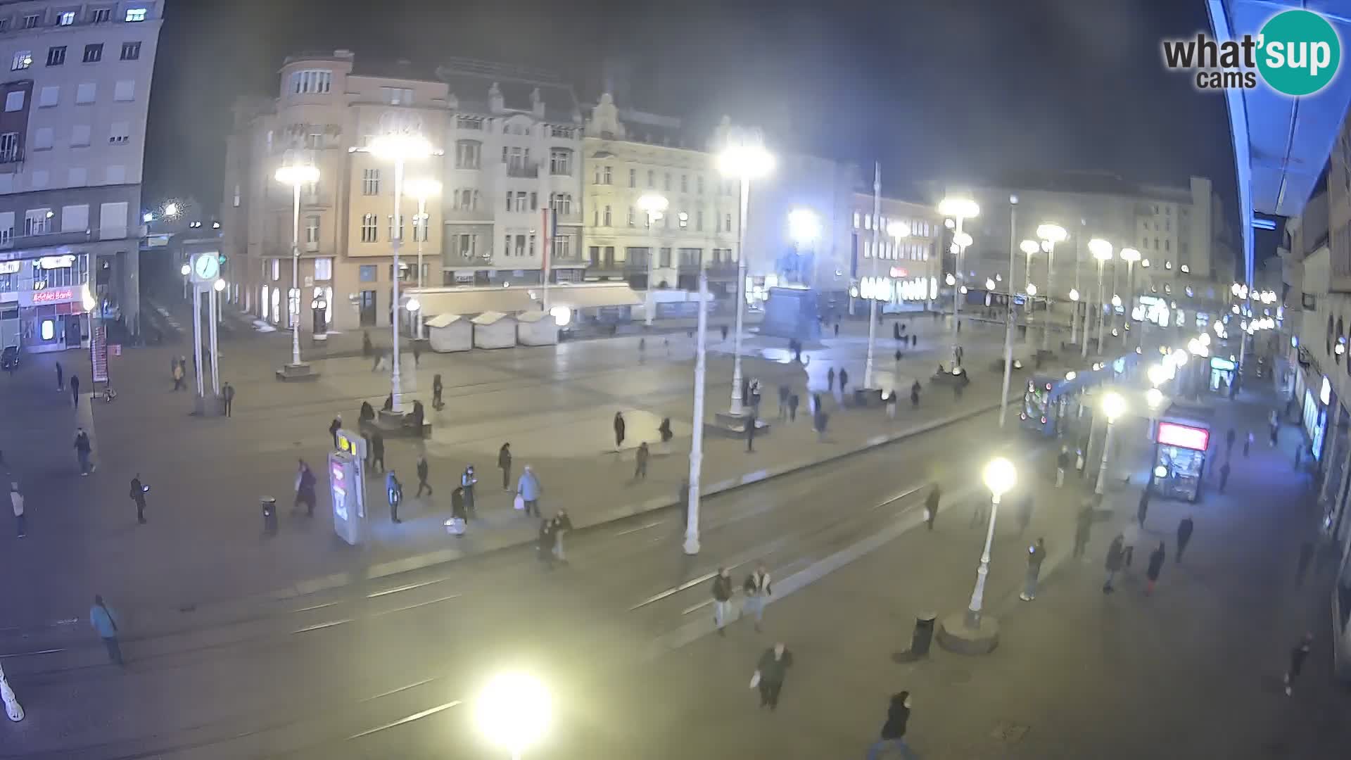 Zagreb webcam Ban Jelacica Platz | Kroatien