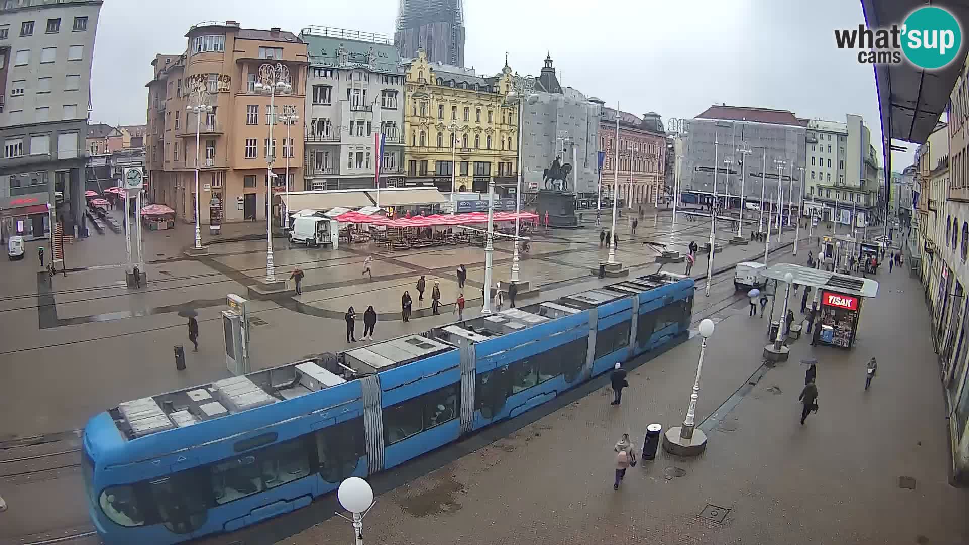 Live Cam Zagreb Ban Jelačić place | Croatie