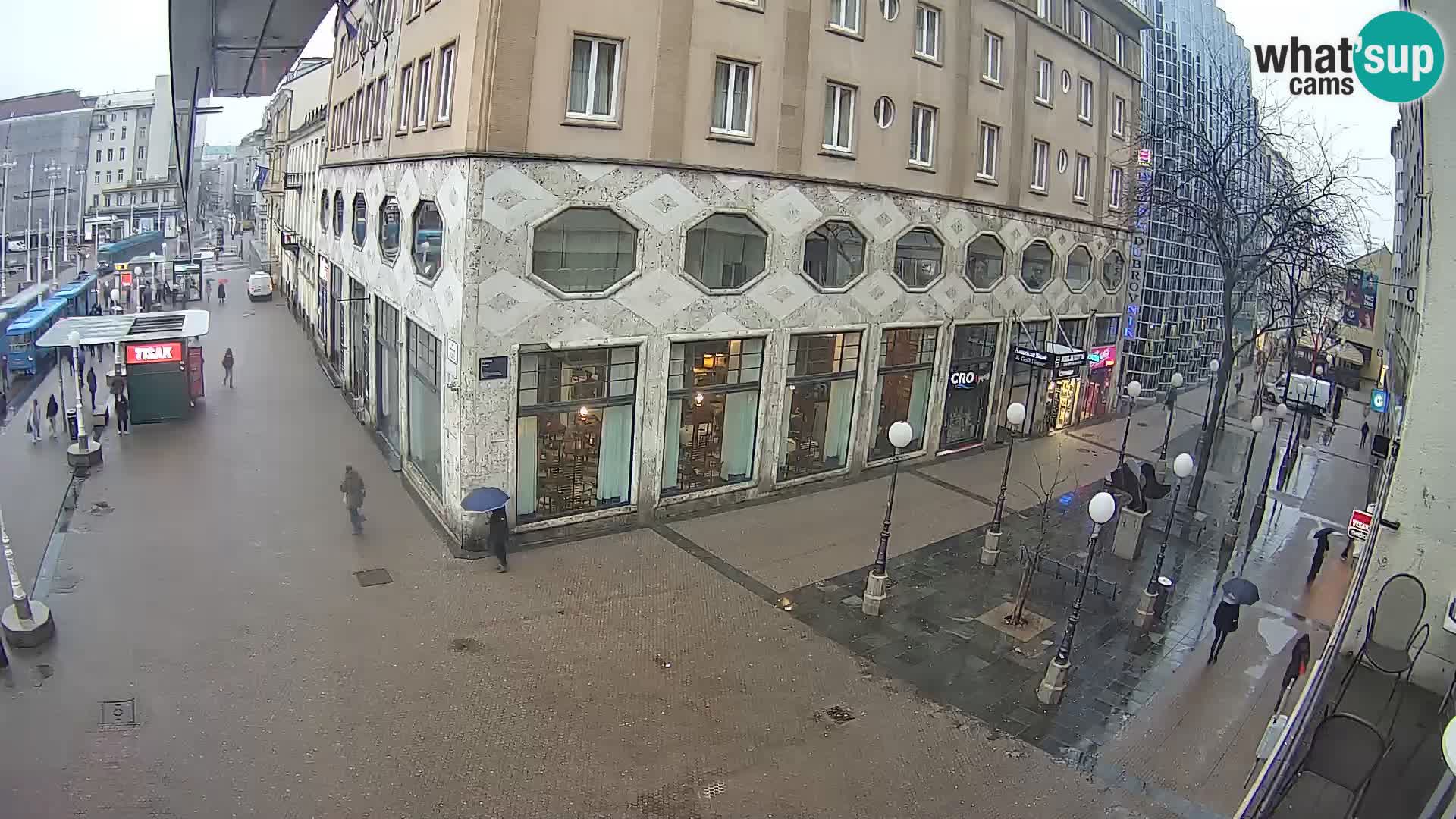 Zagreb webcam Ban Jelacica Platz | Kroatien