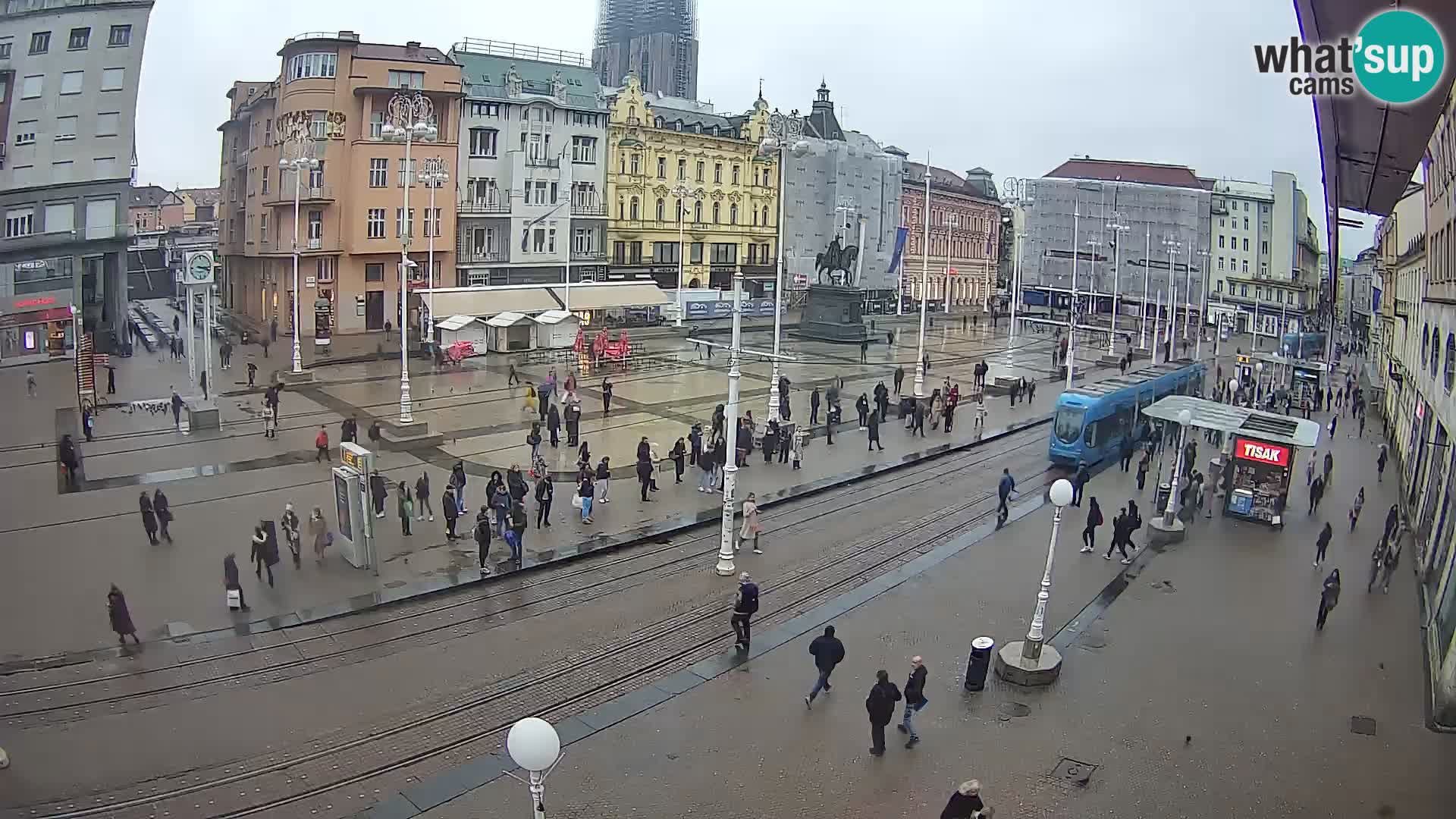 Webcam Zagabria Ban Jelacic piazza | Croazia