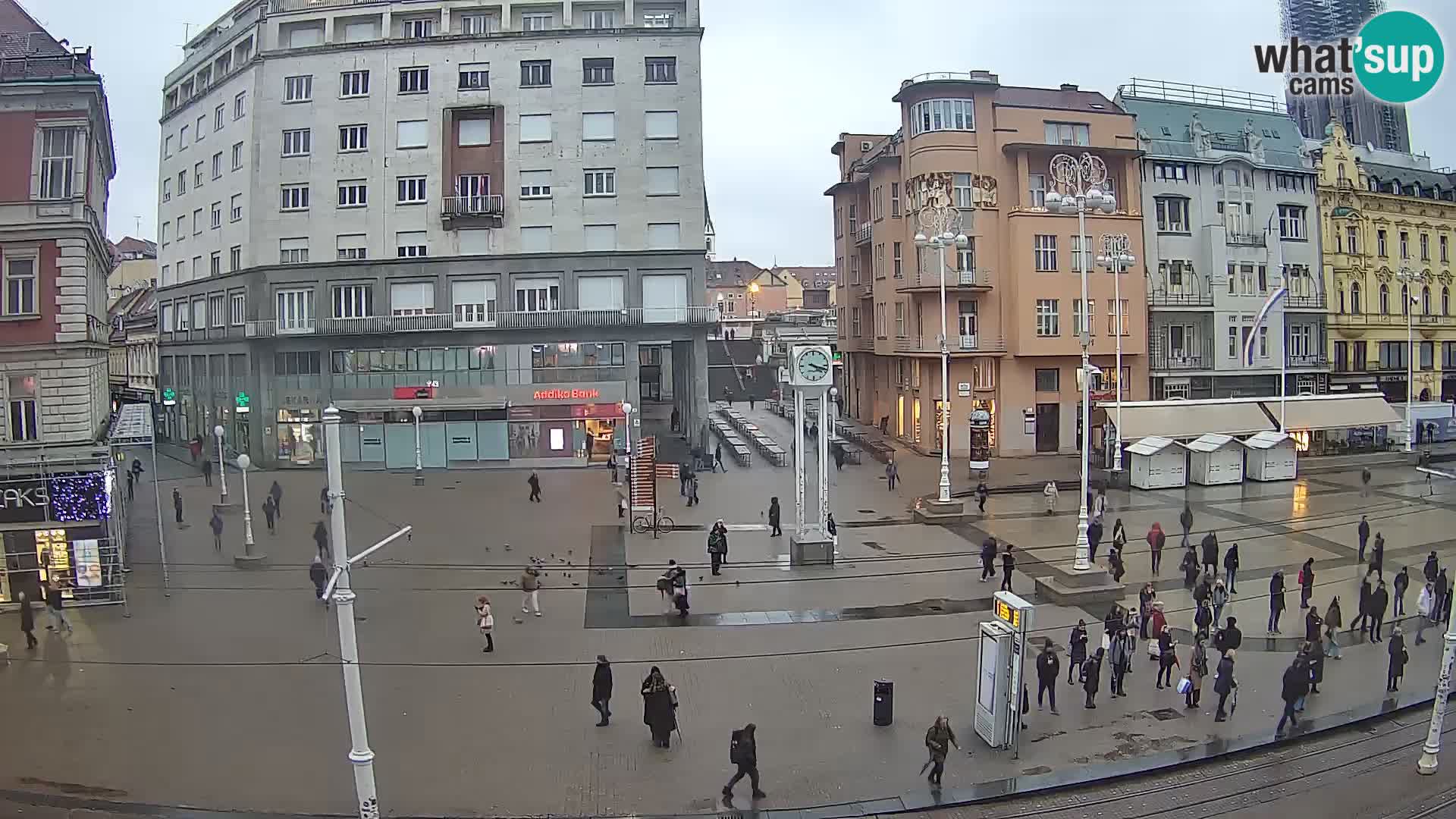 Zagreb webcam Ban Jelacica Platz | Kroatien