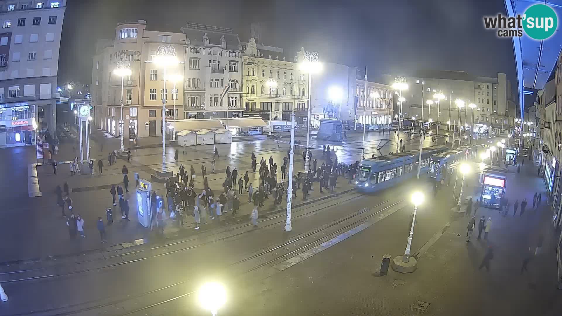 Webcam Zagreb Bana Jelačića square | Croatia