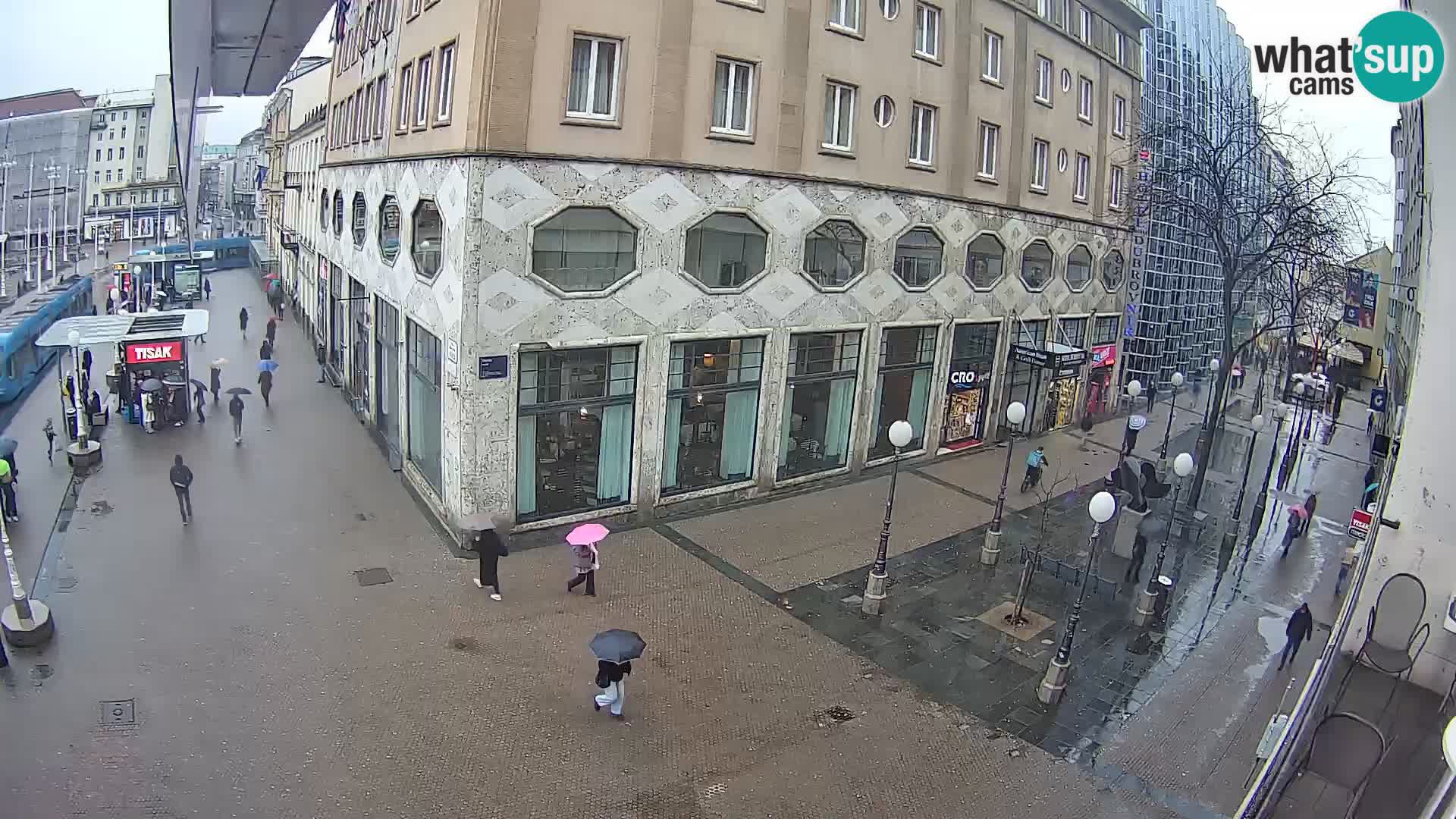 Zagreb webcam Ban Jelacica Platz | Kroatien