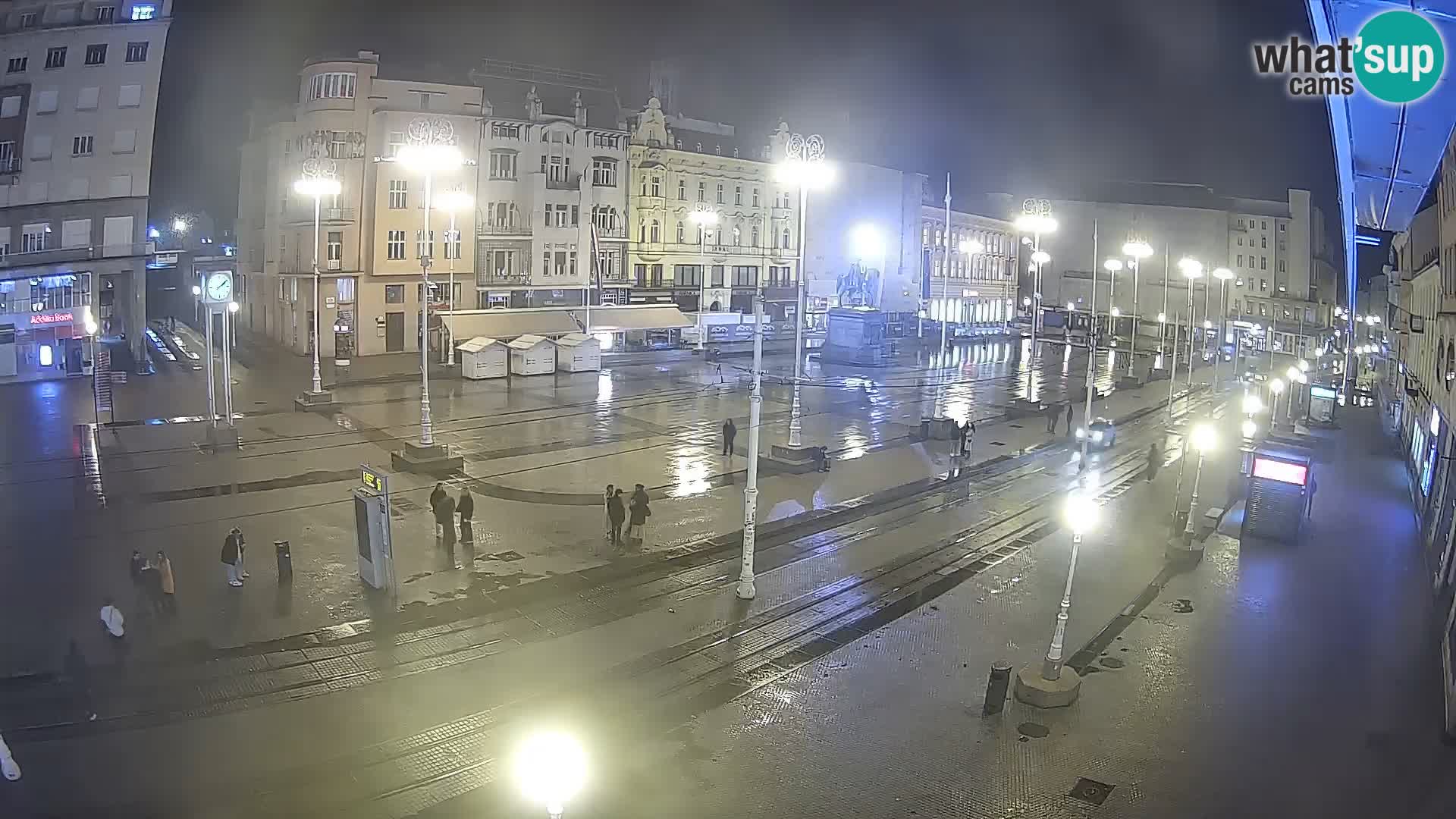 Zagreb webcam Ban Jelacica Platz | Kroatien