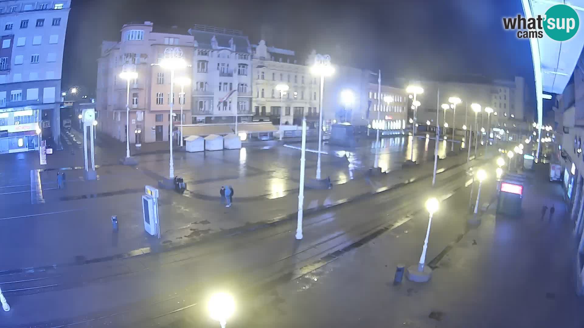 Zagreb webcam Ban Jelacica Platz | Kroatien