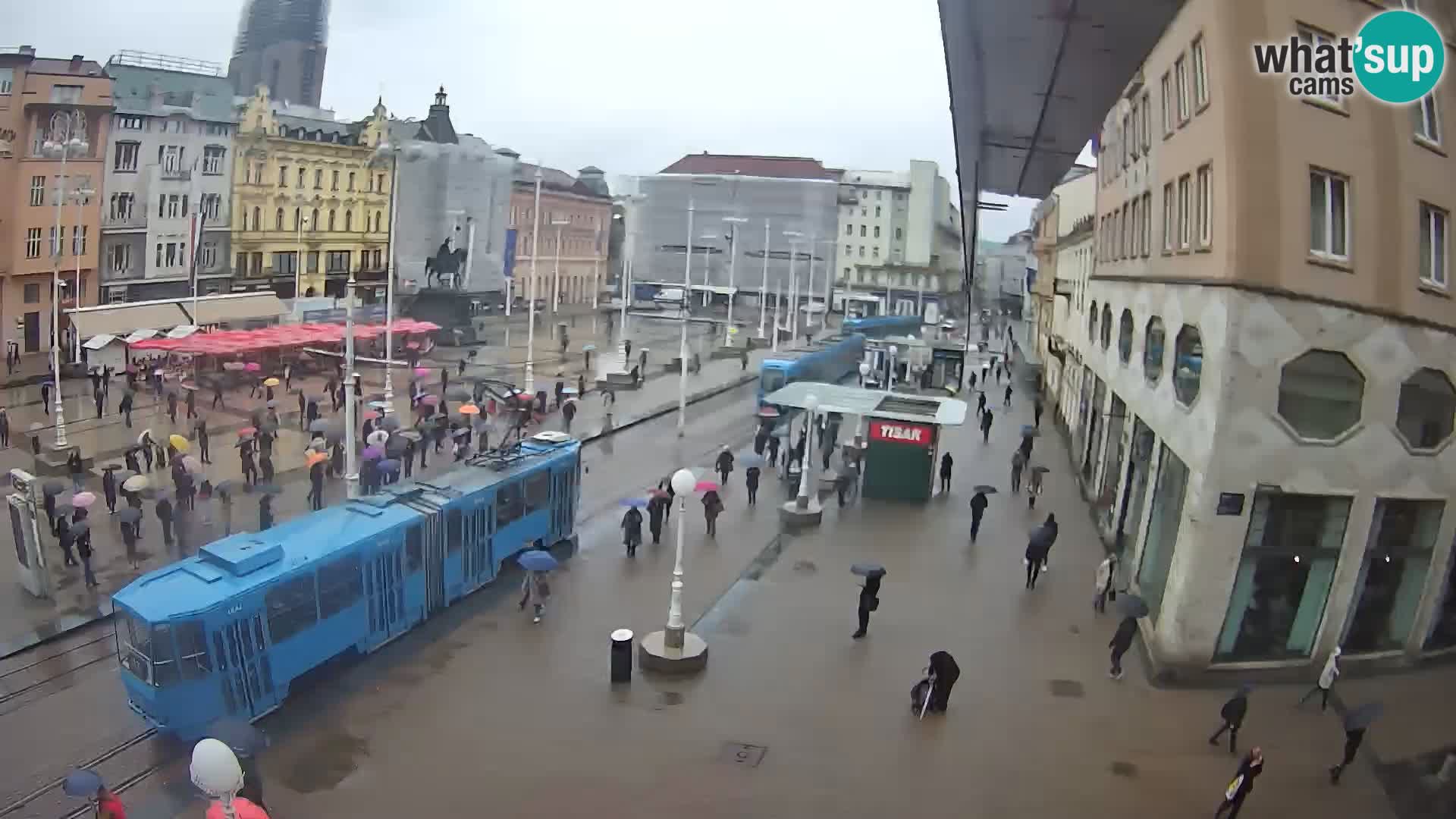 Live Cam Zagreb Ban Jelačić place | Croatie