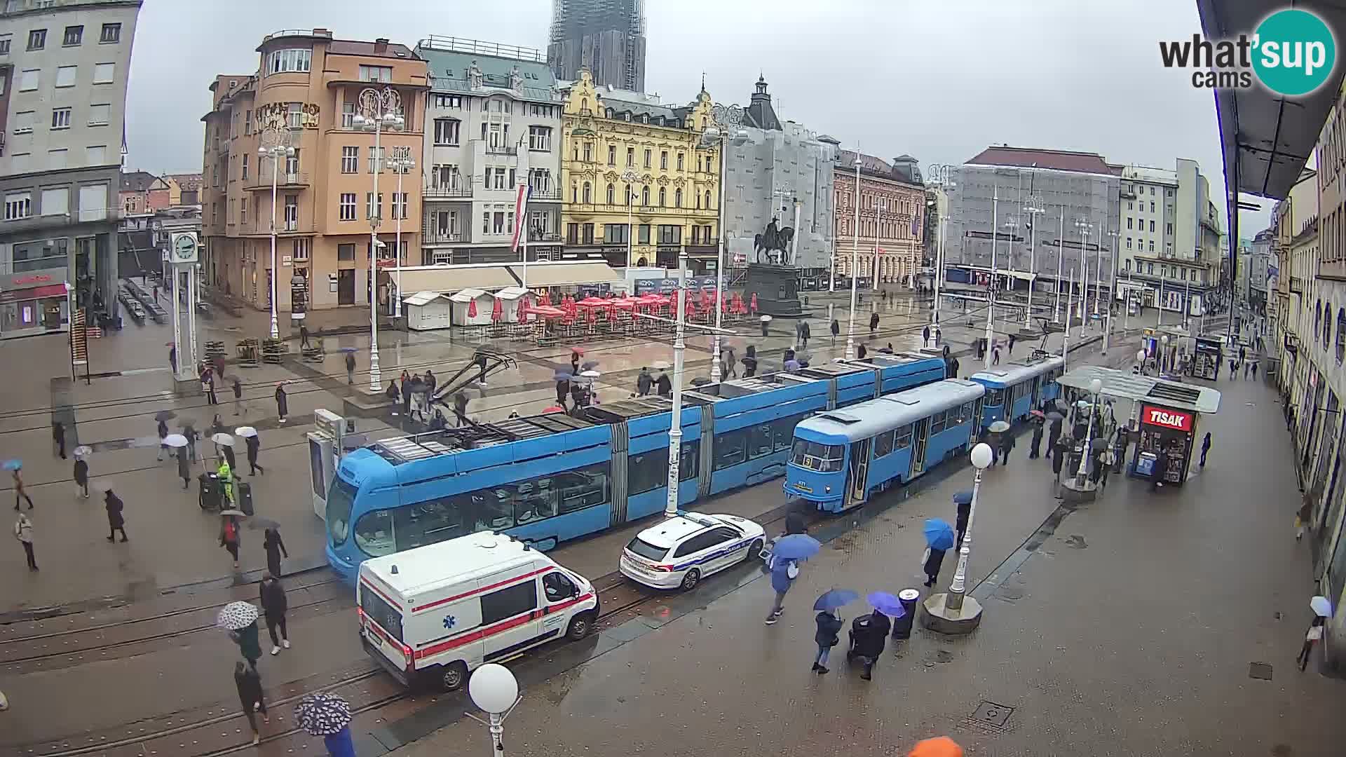 Webcam Zagabria Ban Jelacic piazza | Croazia