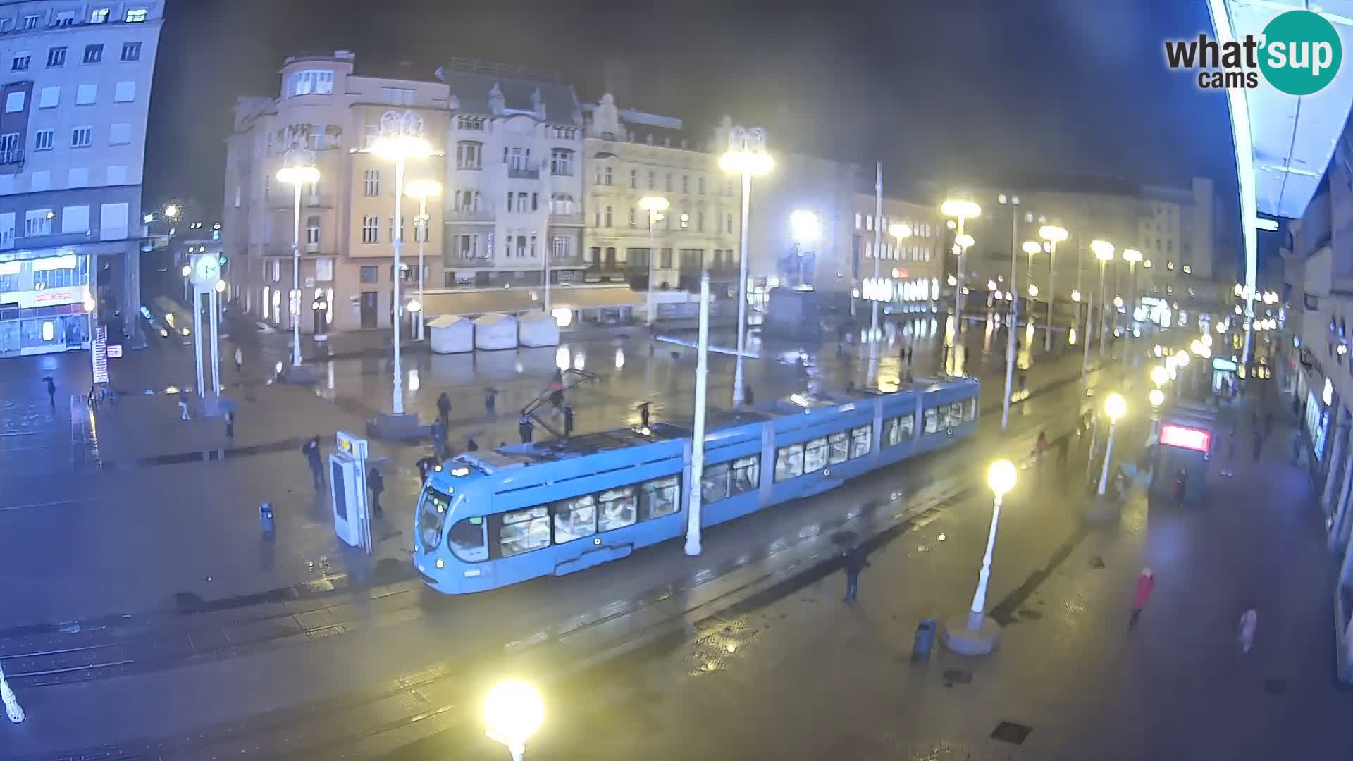 Zagreb webcam Ban Jelacica Platz | Kroatien
