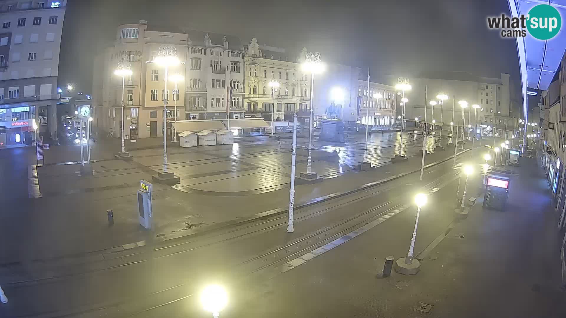 Zagreb webcam Ban Jelacica Platz | Kroatien