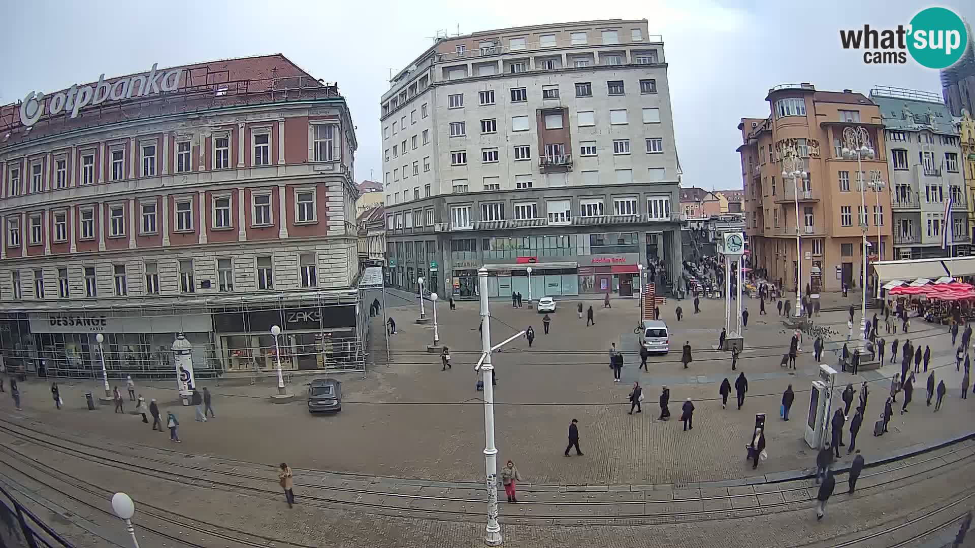 Live Cam Zagreb Ban Jelačić place | Croatie