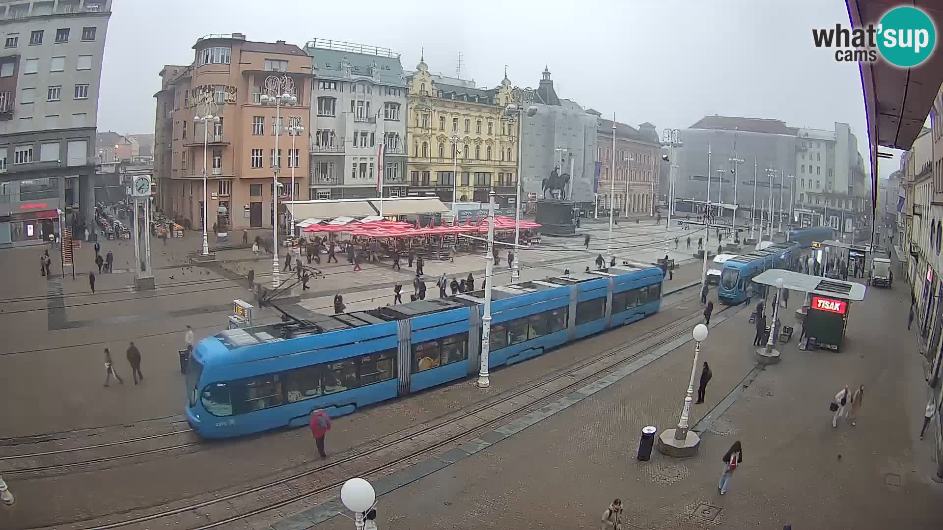 Webcam Zagreb Bana Jelačića square | Croatia