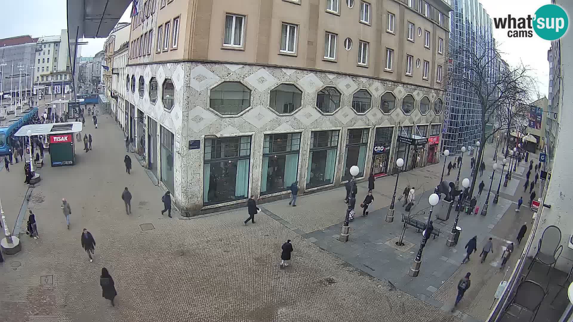 Live Cam Zagreb Ban Jelačić place | Croatie