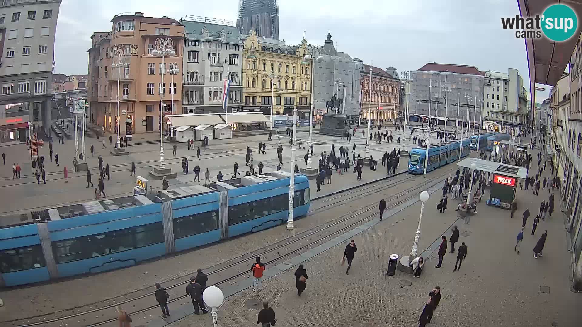 Webcam Zagabria Ban Jelacic piazza | Croazia