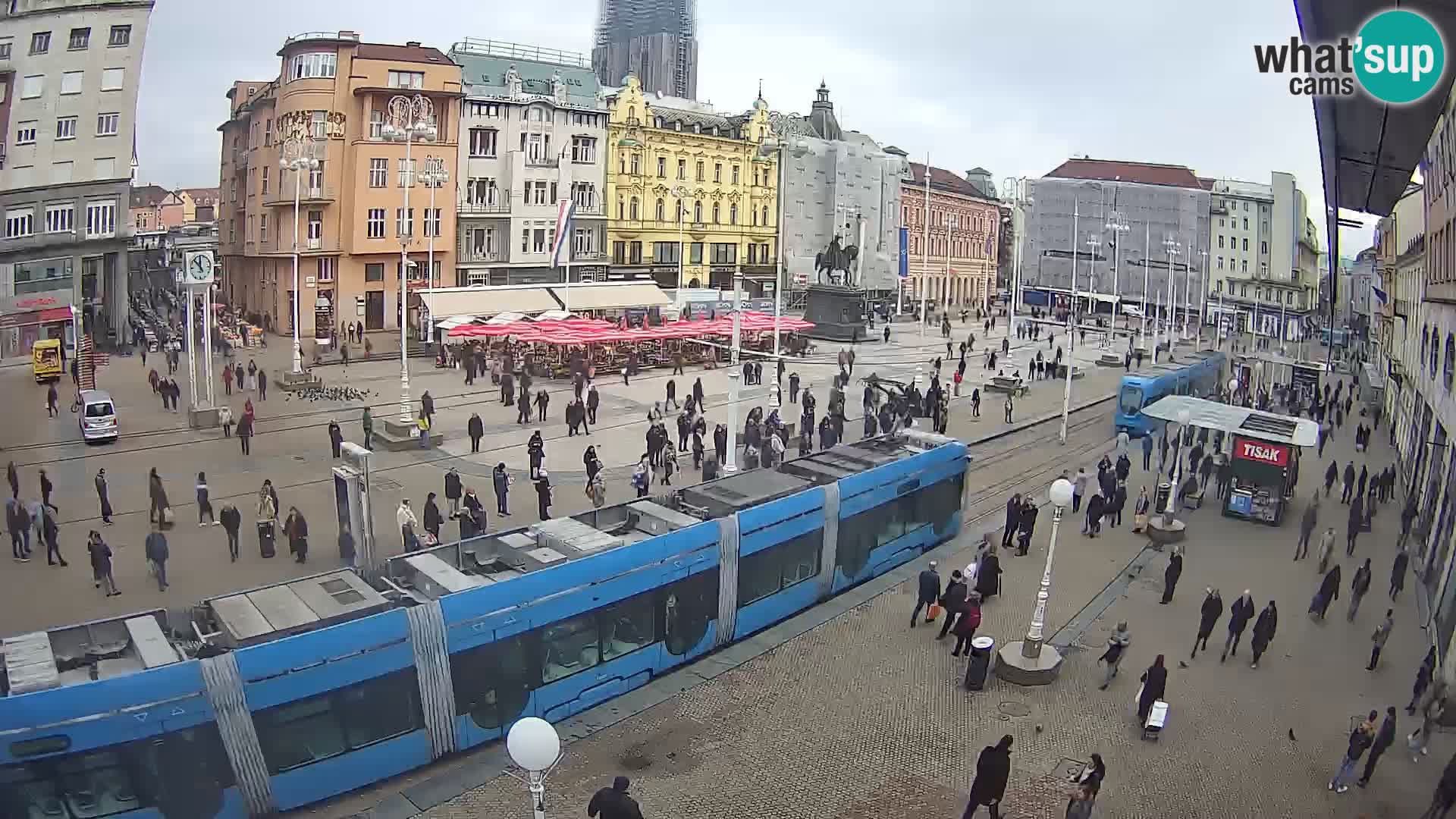 Zagreb live cam Bana Jelačića