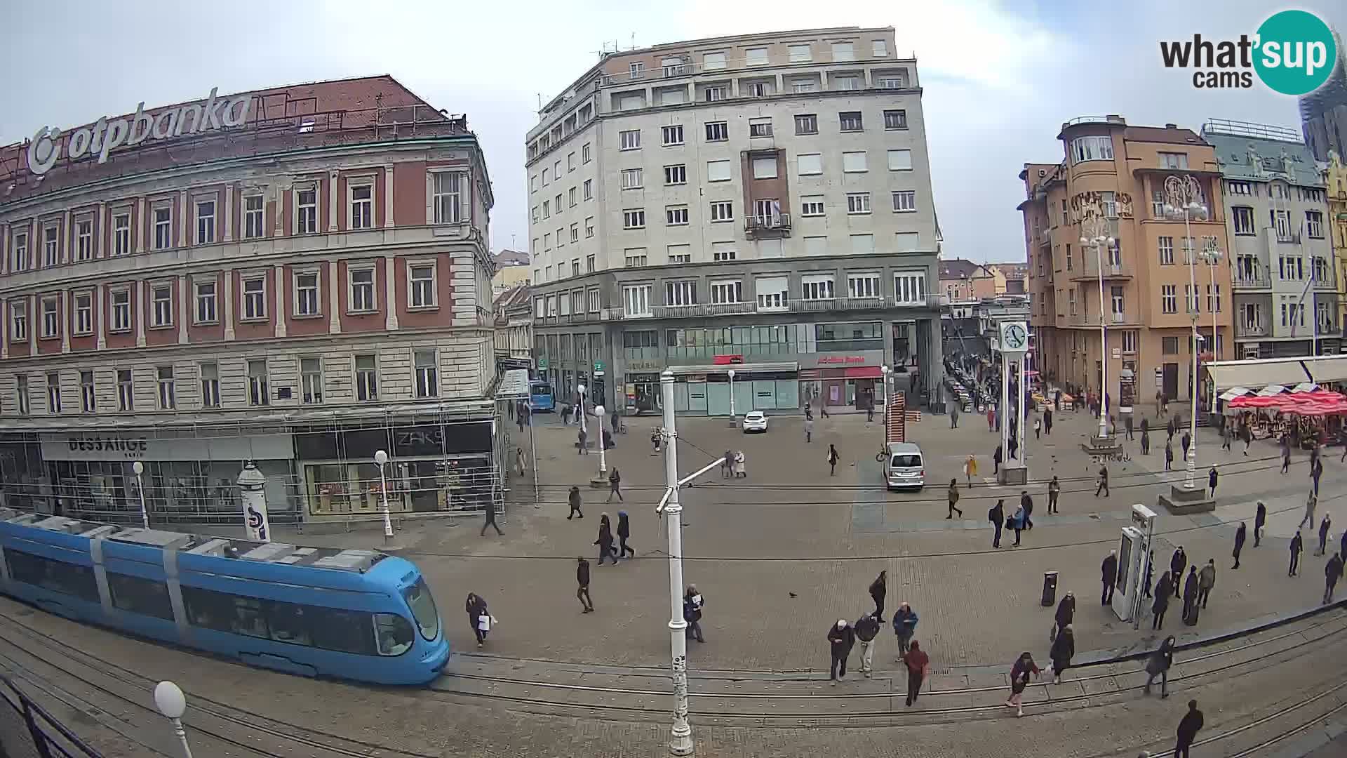 Live Cam Zagreb Ban Jelačić place | Croatie