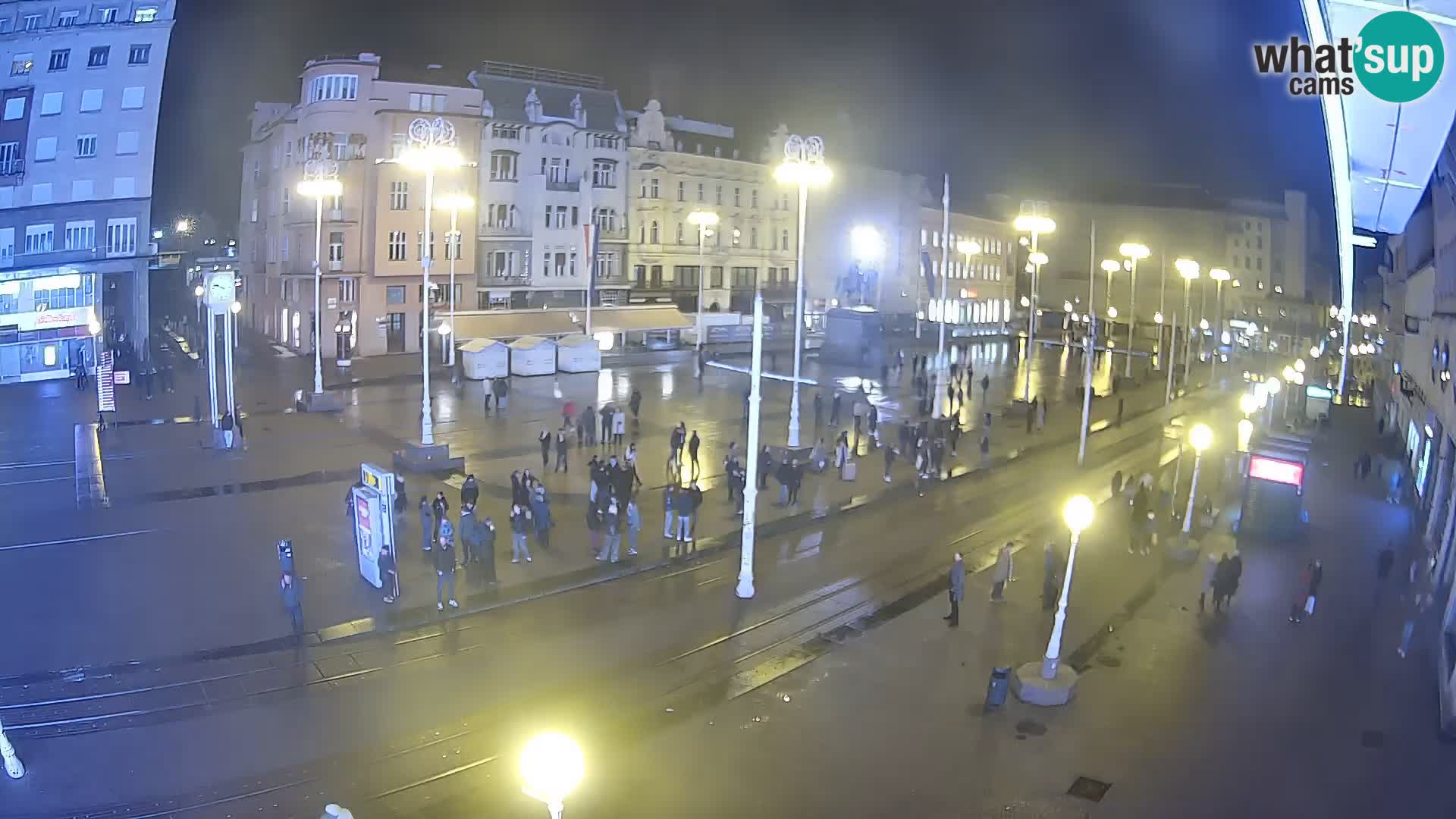 Zagreb webcam Ban Jelacica Platz | Kroatien