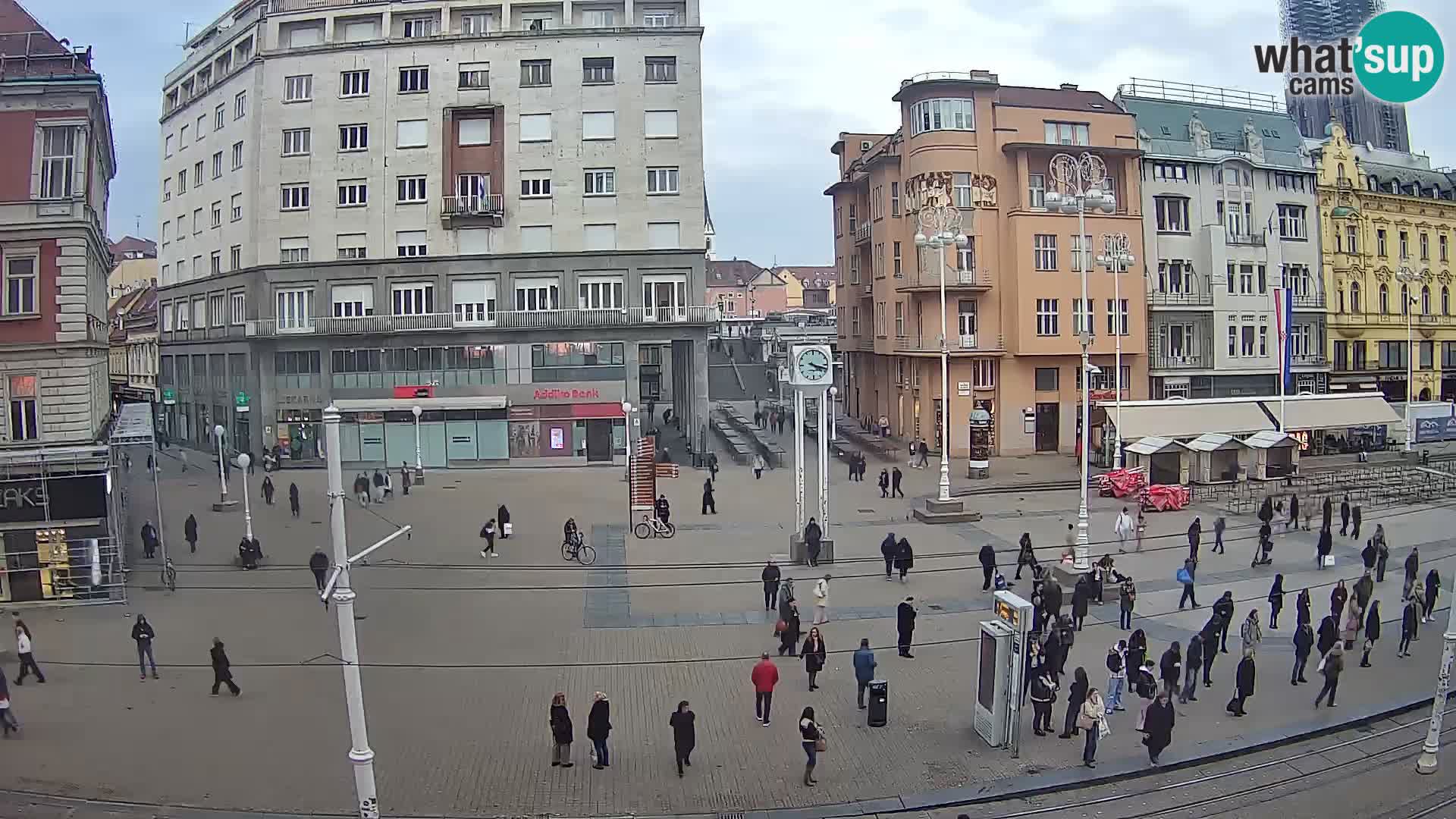 Webcam Zagreb Bana Jelačića square | Croatia