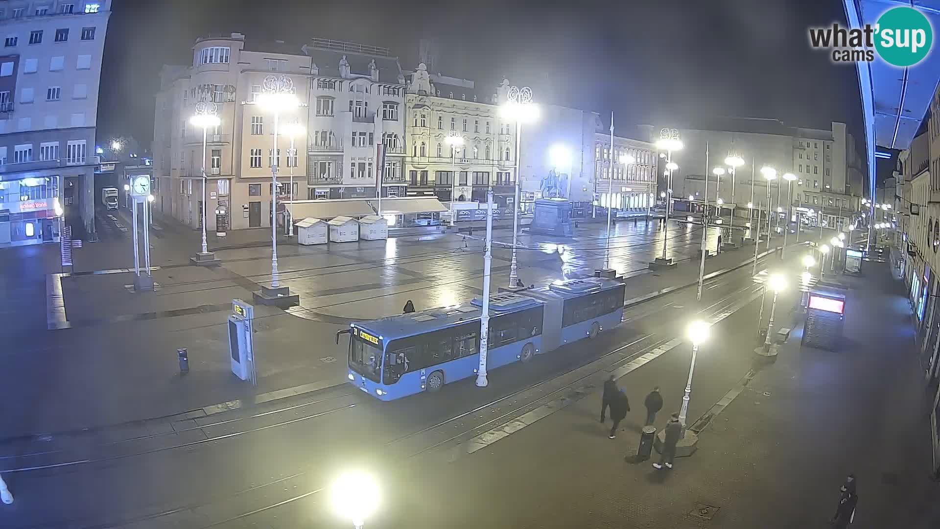 Zagreb webcam Ban Jelacica Platz | Kroatien