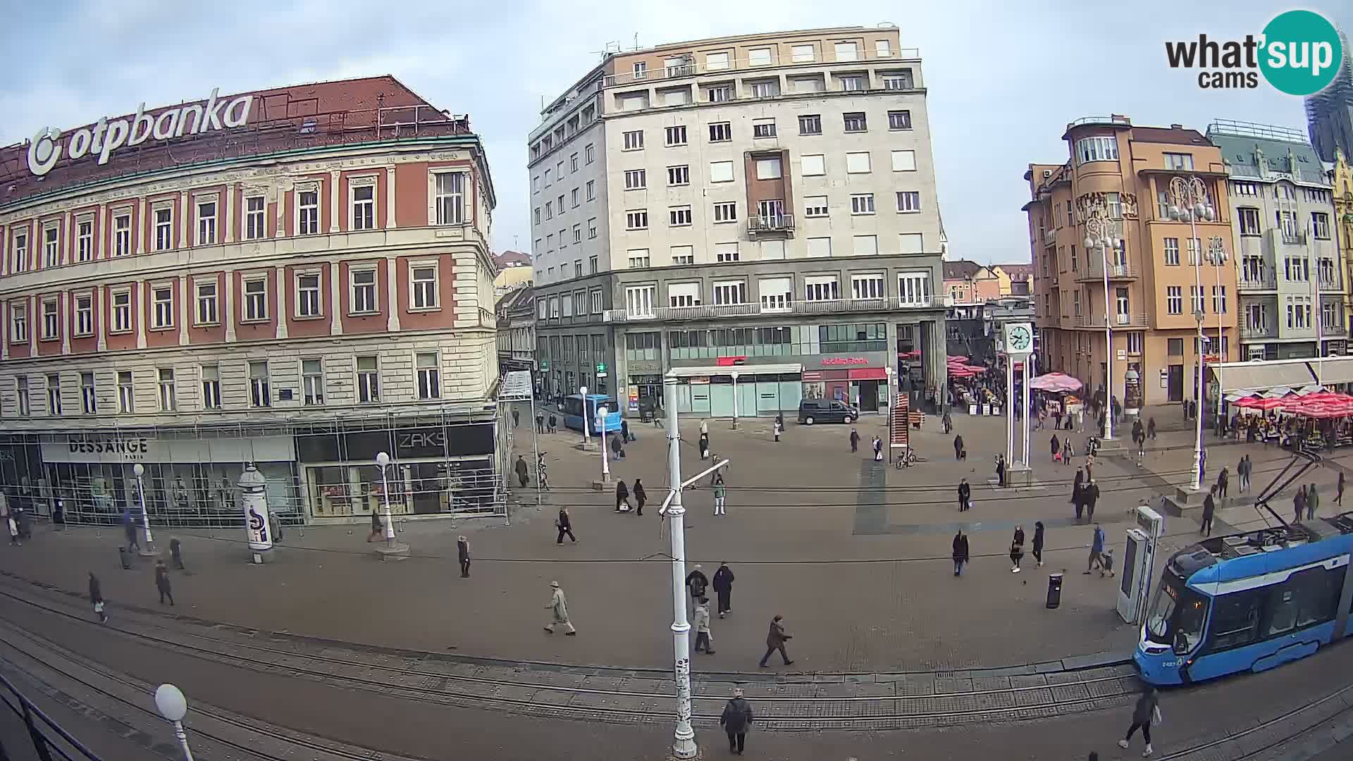 Webcam Zagreb Bana Jelačića square | Croatia