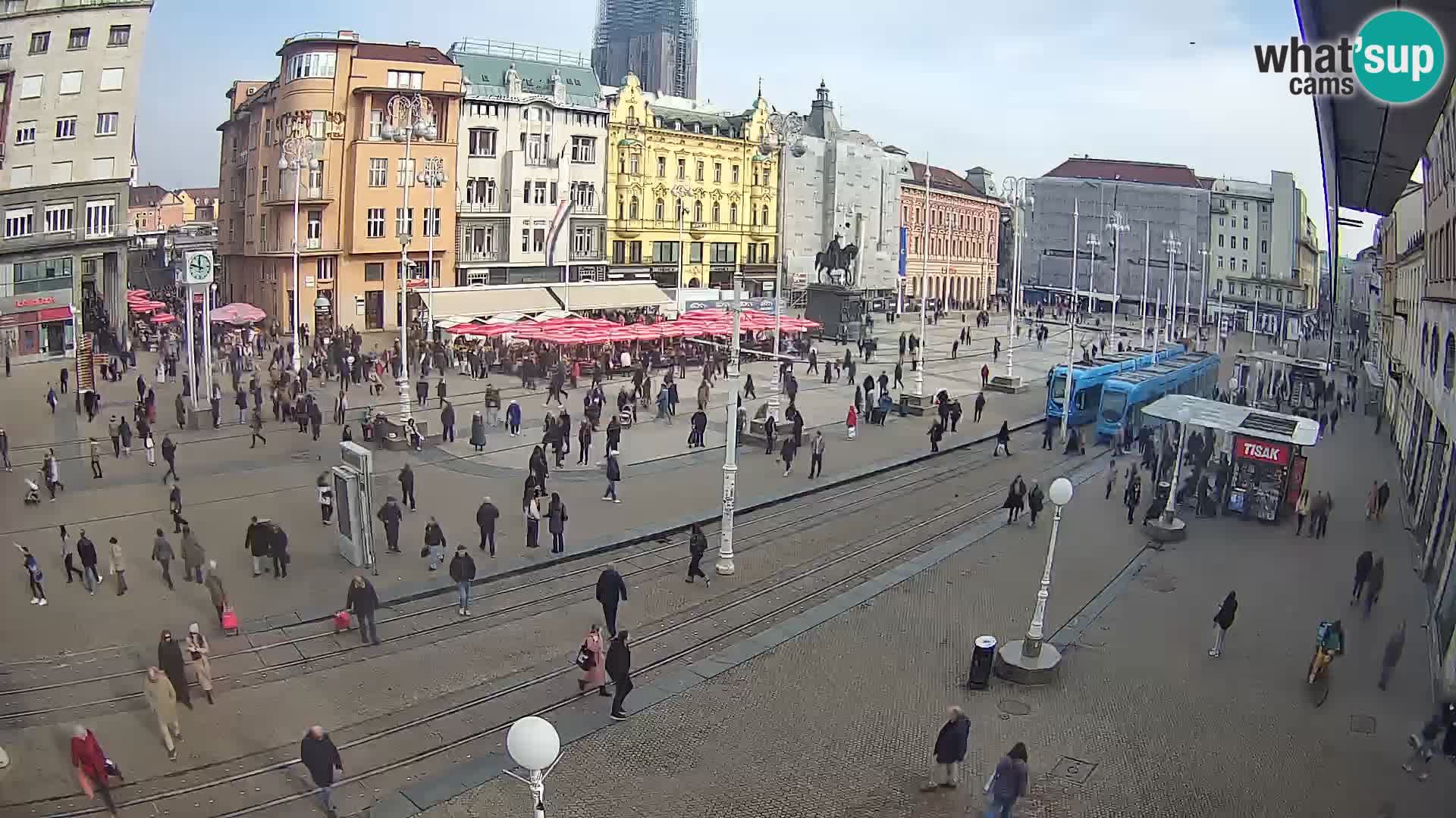 Zagreb live cam Bana Jelačića
