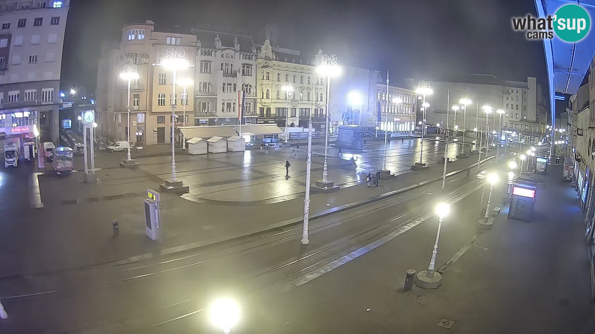 Zagreb webcam Ban Jelacica Platz | Kroatien
