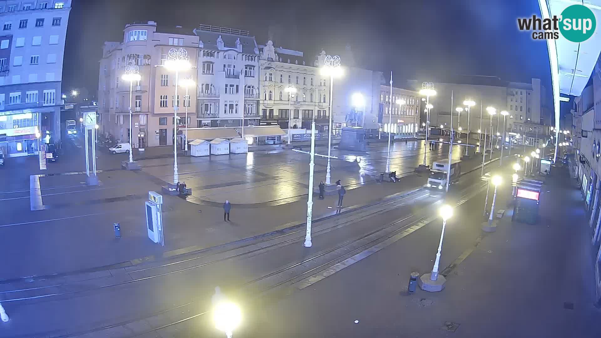 Zagreb webcam Ban Jelacica Platz | Kroatien