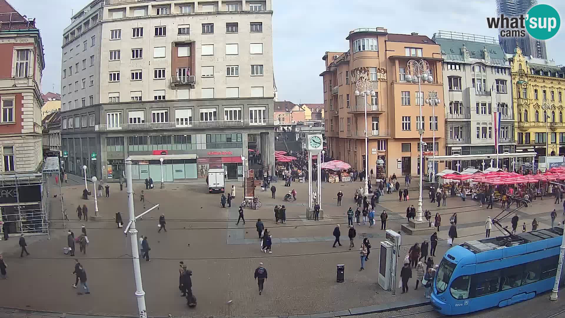Webcam Zagabria Ban Jelacic piazza | Croazia