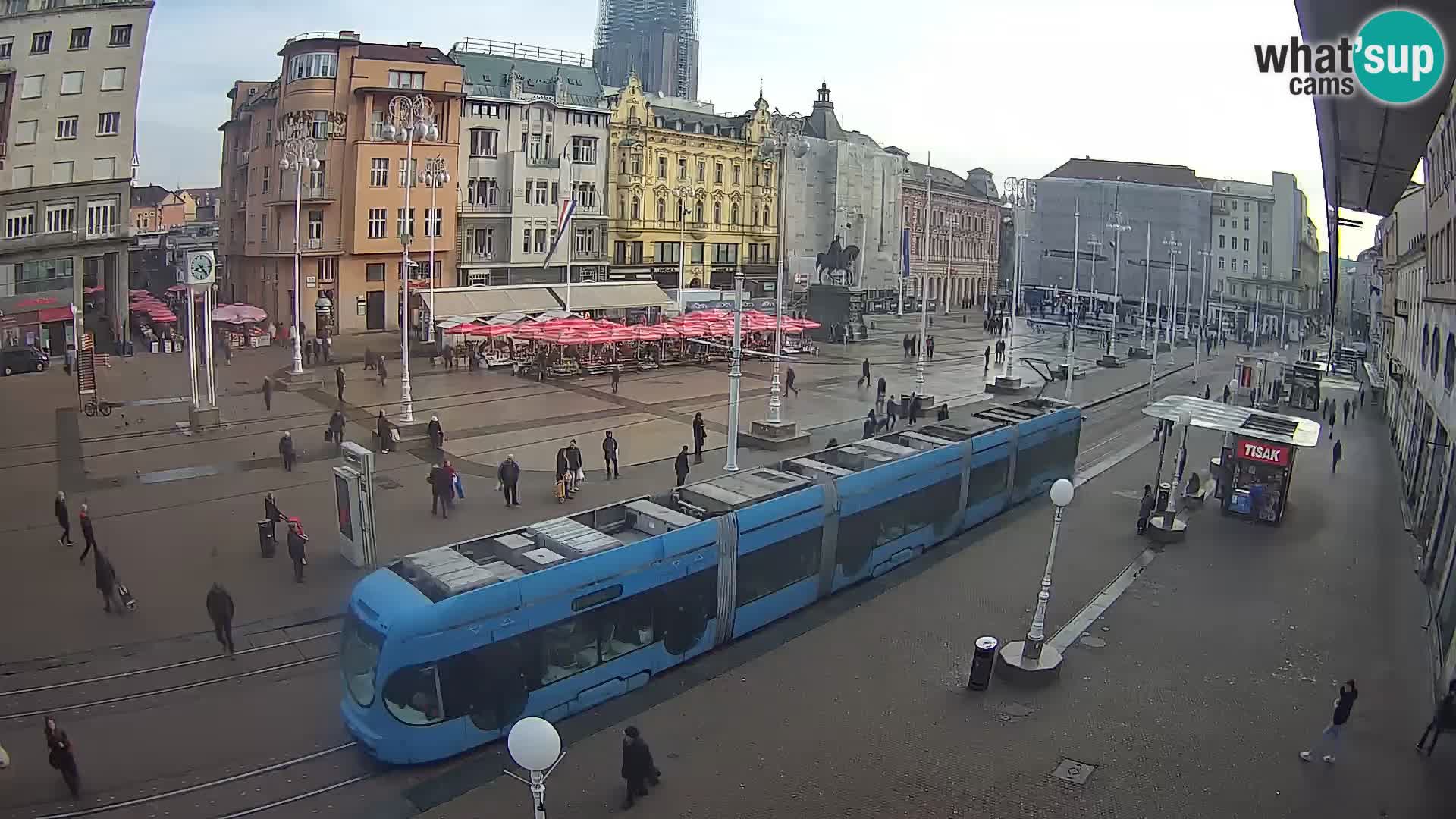 Webcam Zagabria Ban Jelacic piazza | Croazia