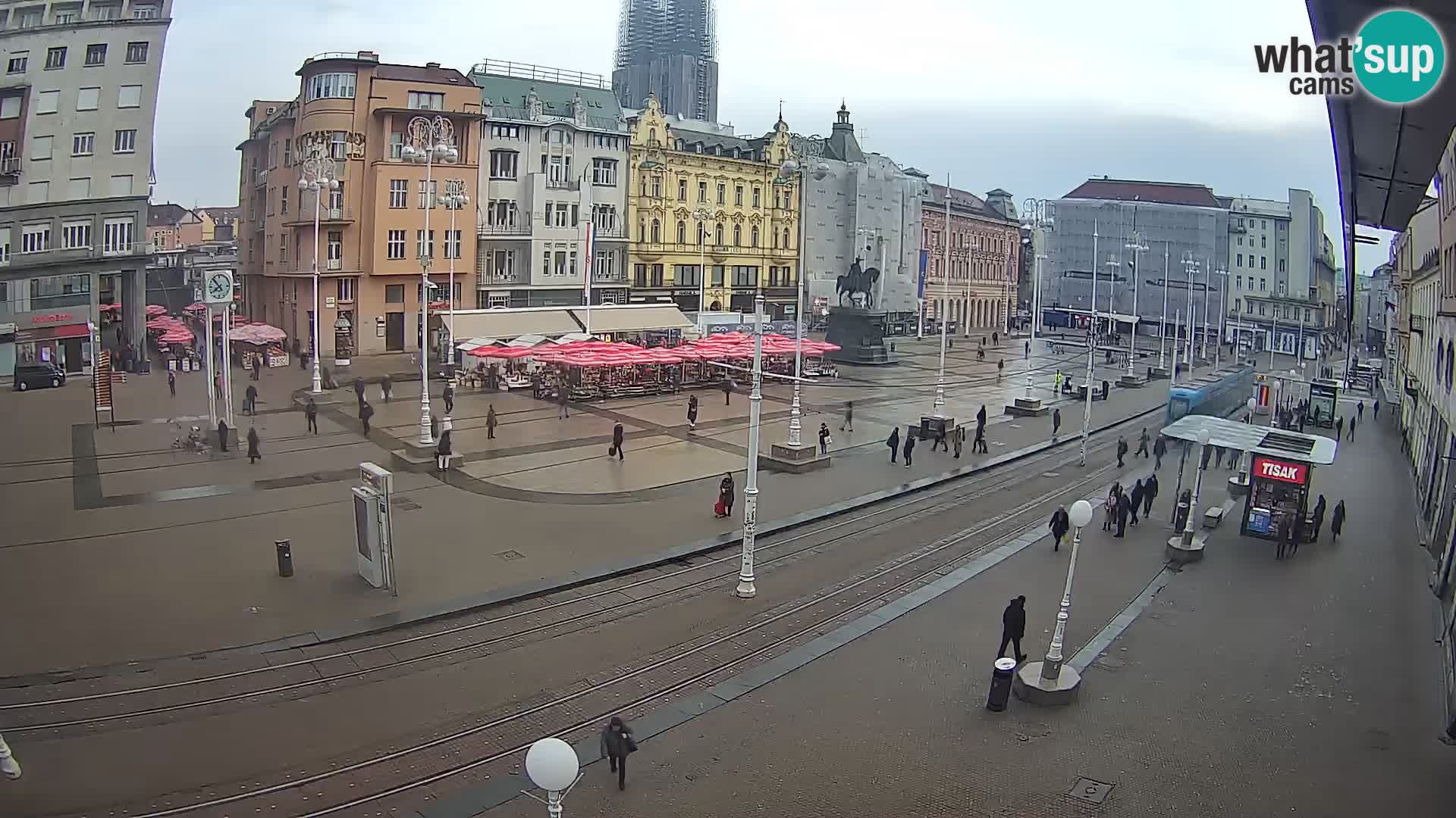 Spletna kamera Zagreb Ban Jelačić