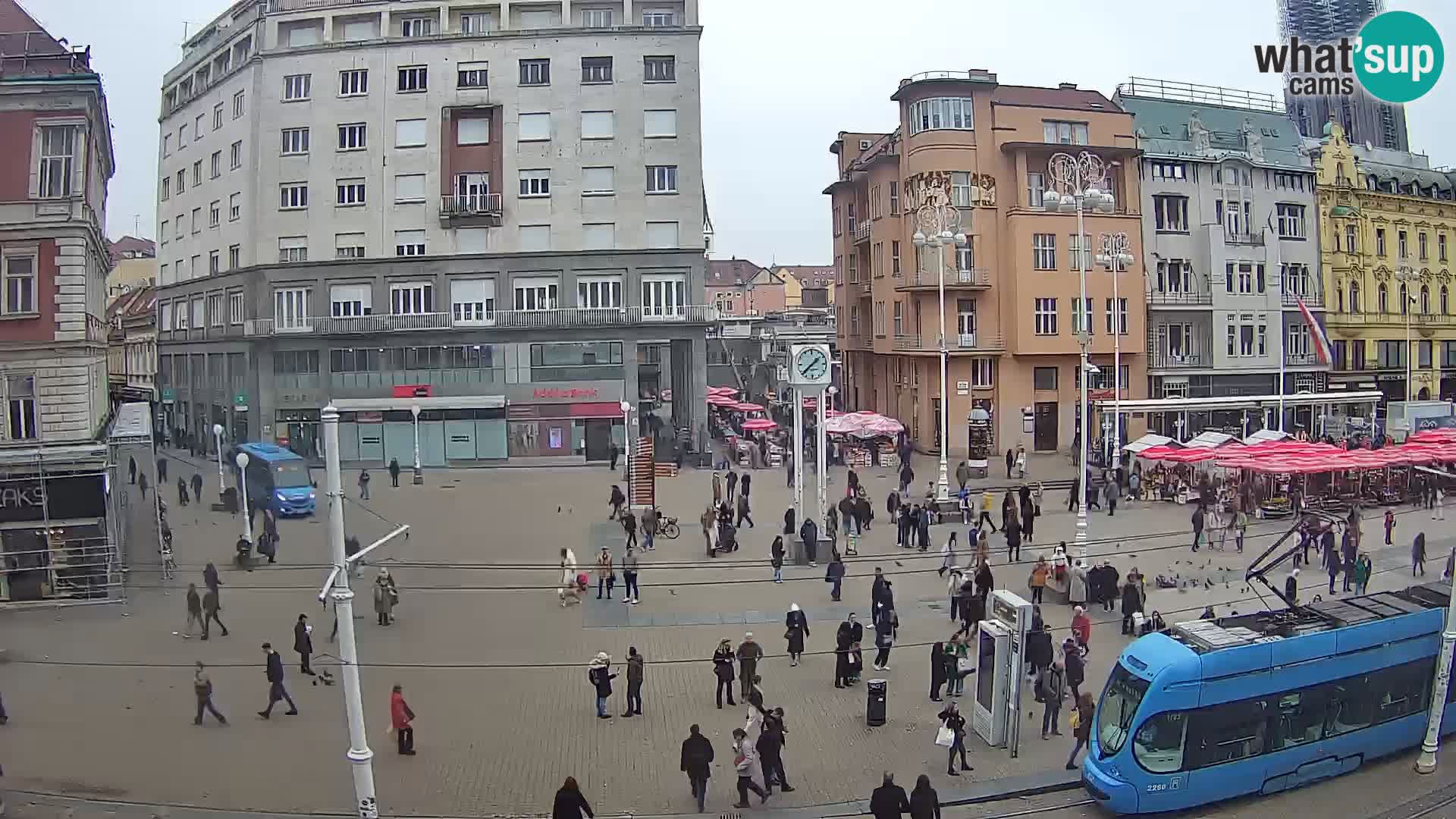 Live Cam Zagreb Ban Jelačić place | Croatie