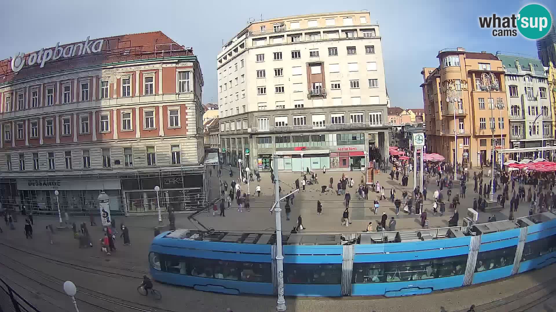 Webcam Zagabria Ban Jelacic piazza | Croazia
