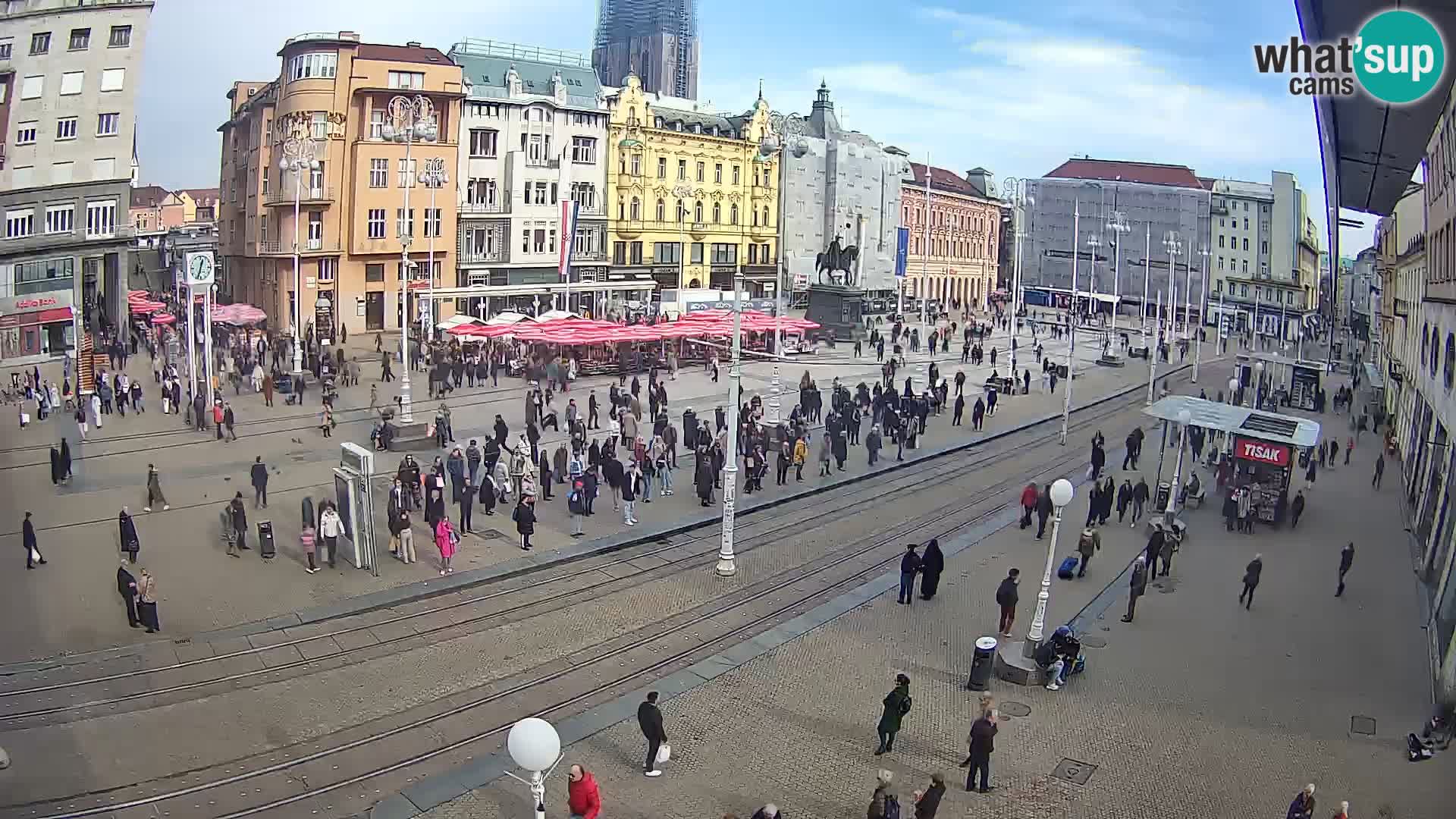 Spletna kamera Zagreb Ban Jelačić