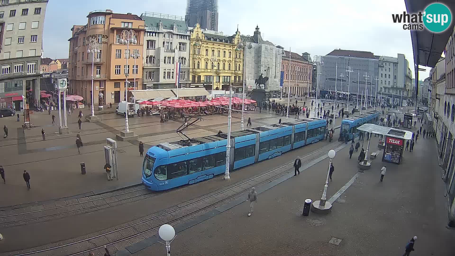 Live Cam Zagreb Ban Jelačić place | Croatie