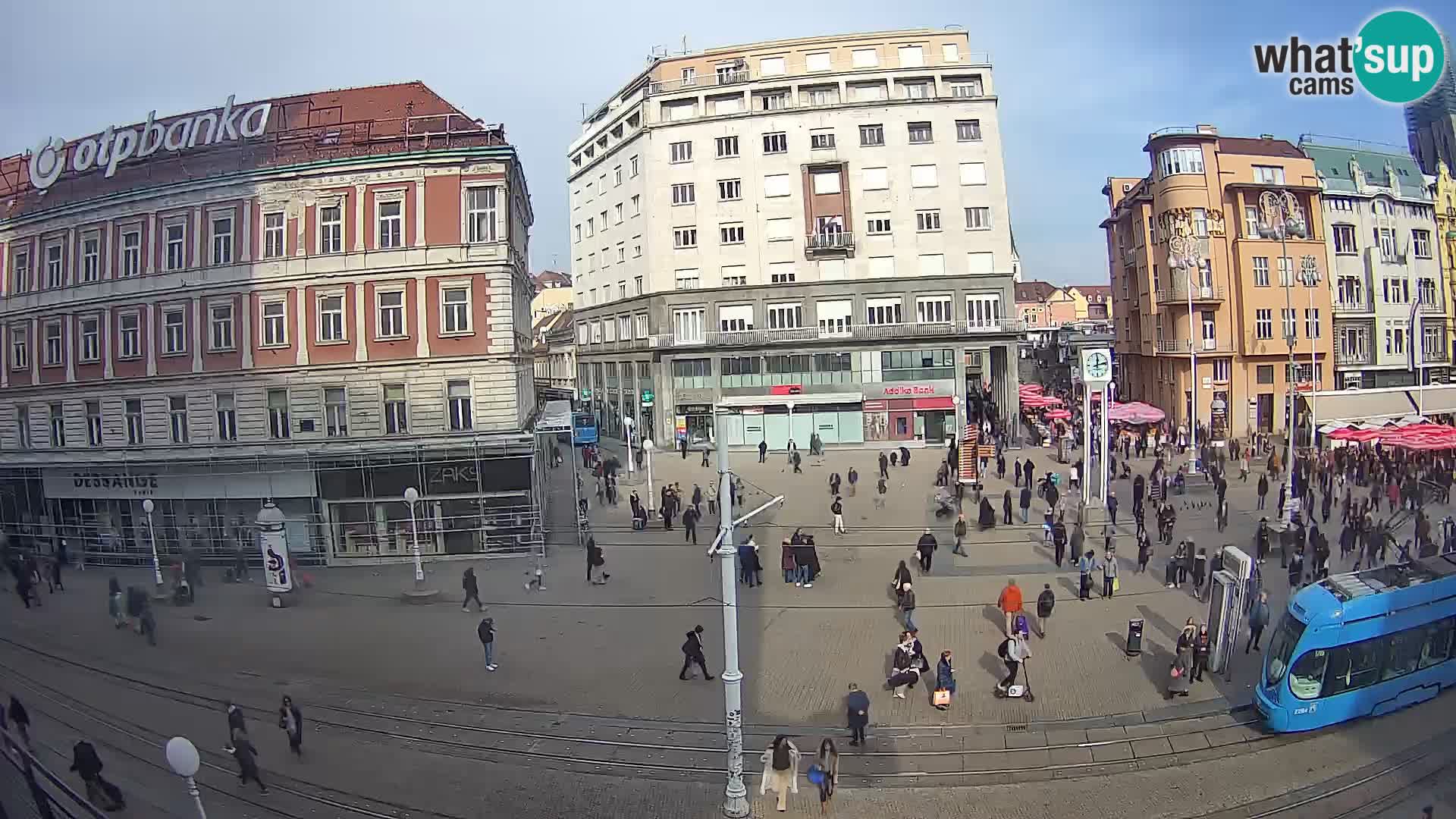 Zagreb webcam Ban Jelacica Platz | Kroatien