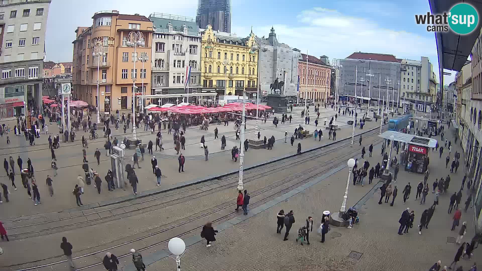 Spletna kamera Zagreb Ban Jelačić
