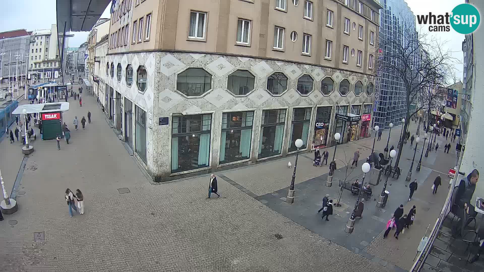 Zagreb webcam Ban Jelacica Platz | Kroatien