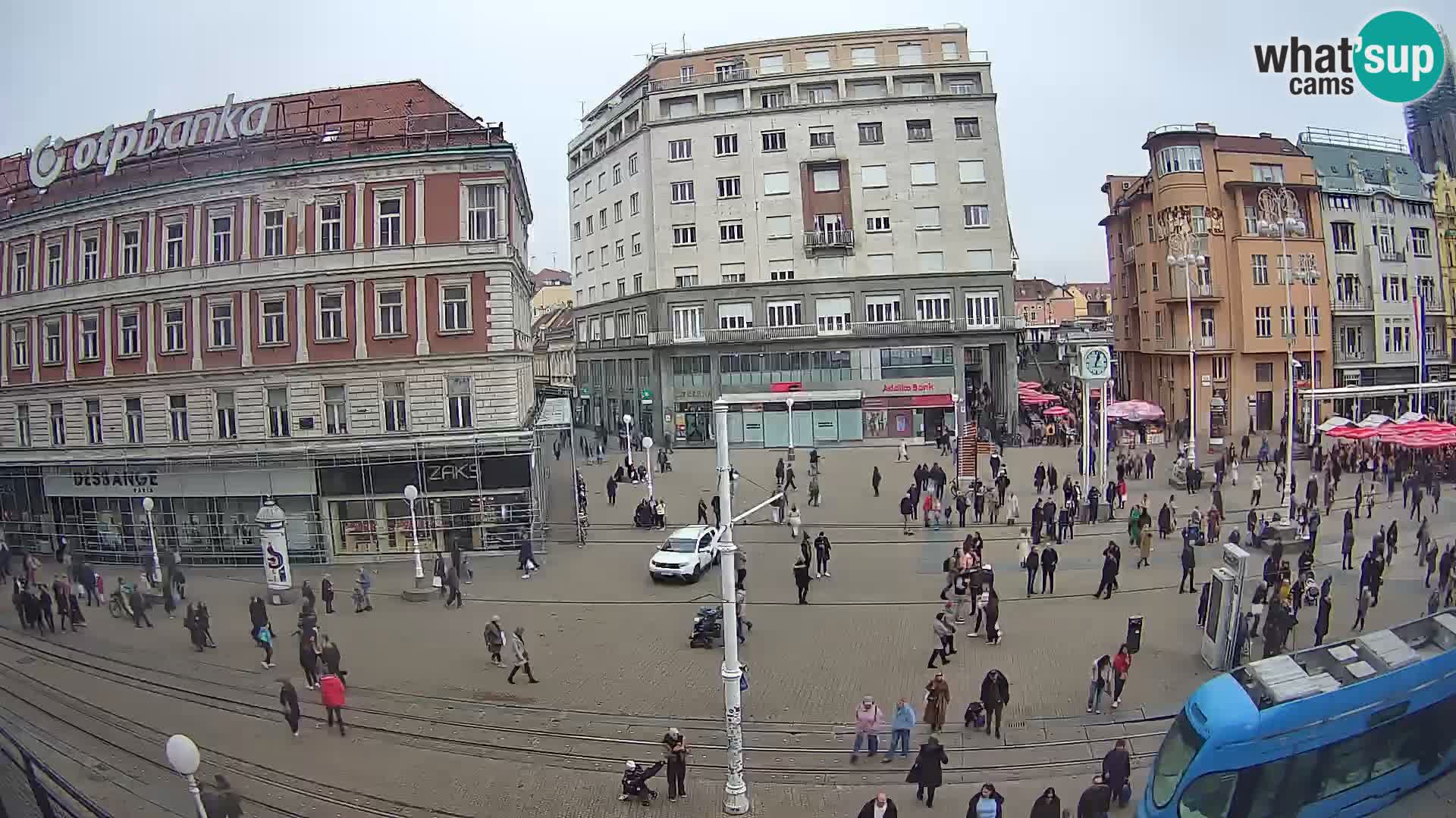 Zagreb webcam Ban Jelacica Platz | Kroatien