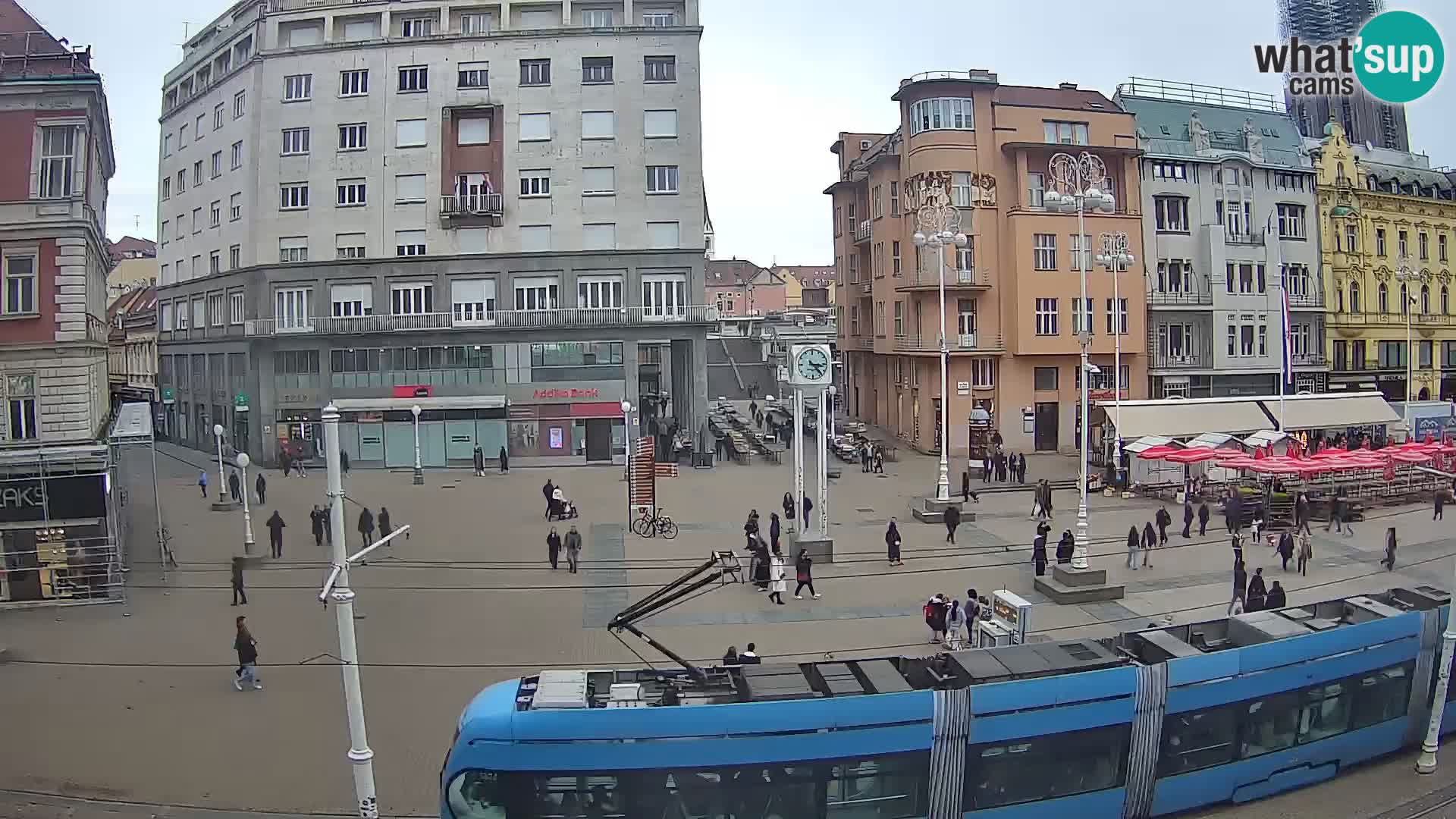 Live Cam Zagreb Ban Jelačić place | Croatie