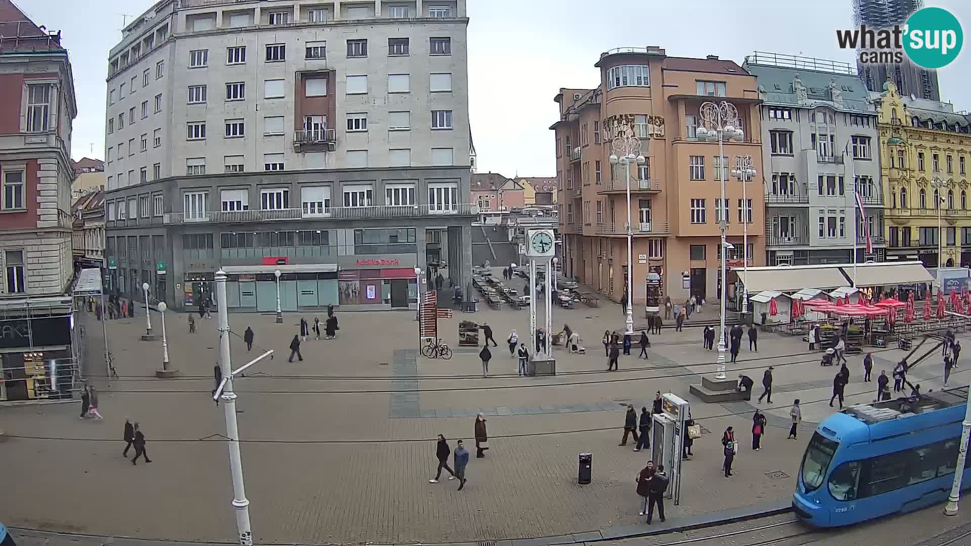 Zagreb live cam Bana Jelačića