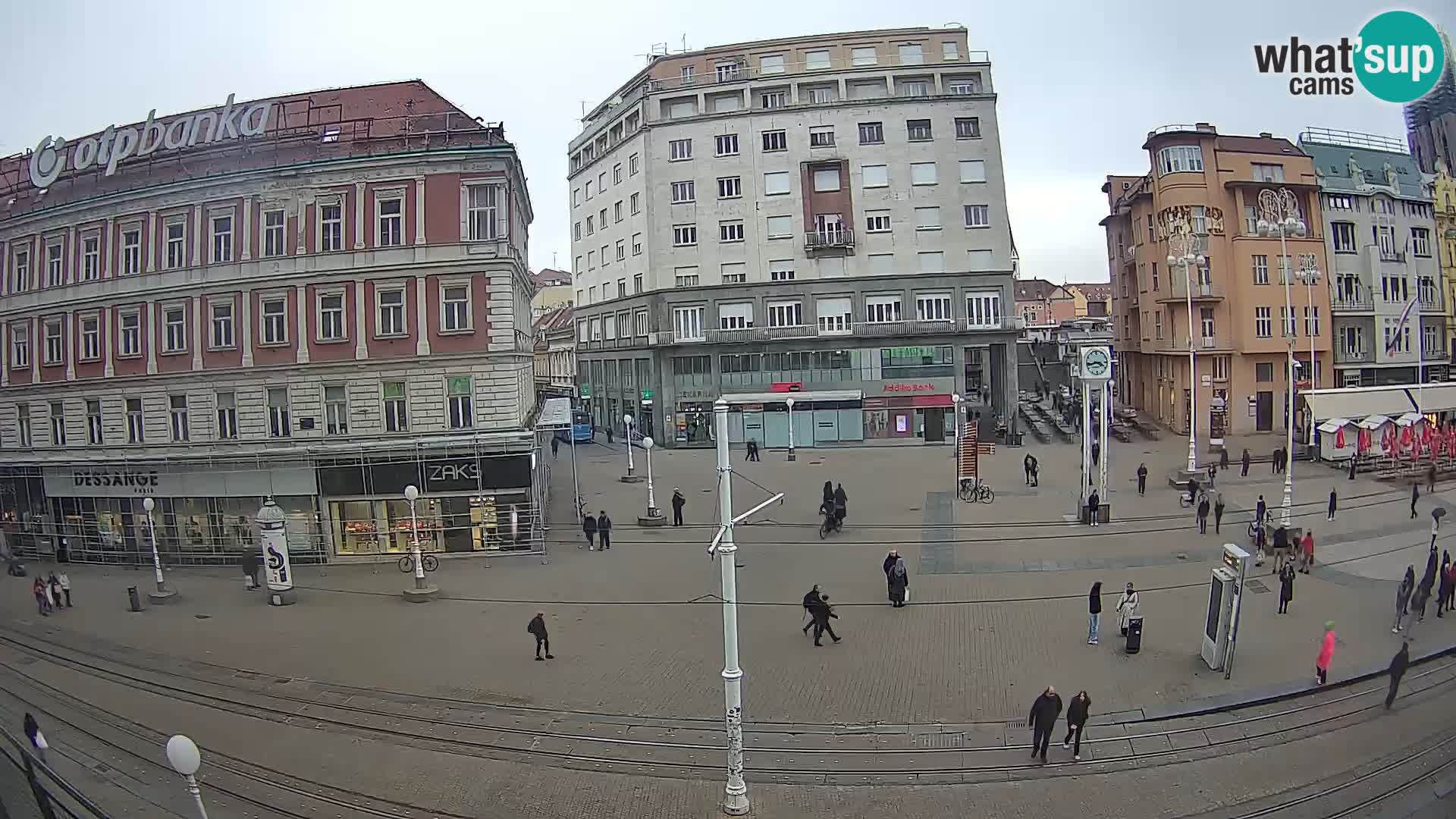 Webcam Zagreb Bana Jelačića square | Croatia