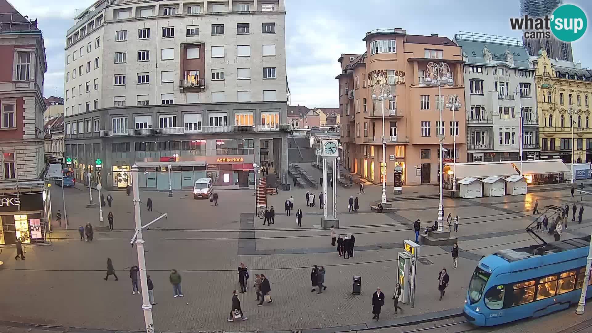 Zagreb webcam Ban Jelacica Platz | Kroatien