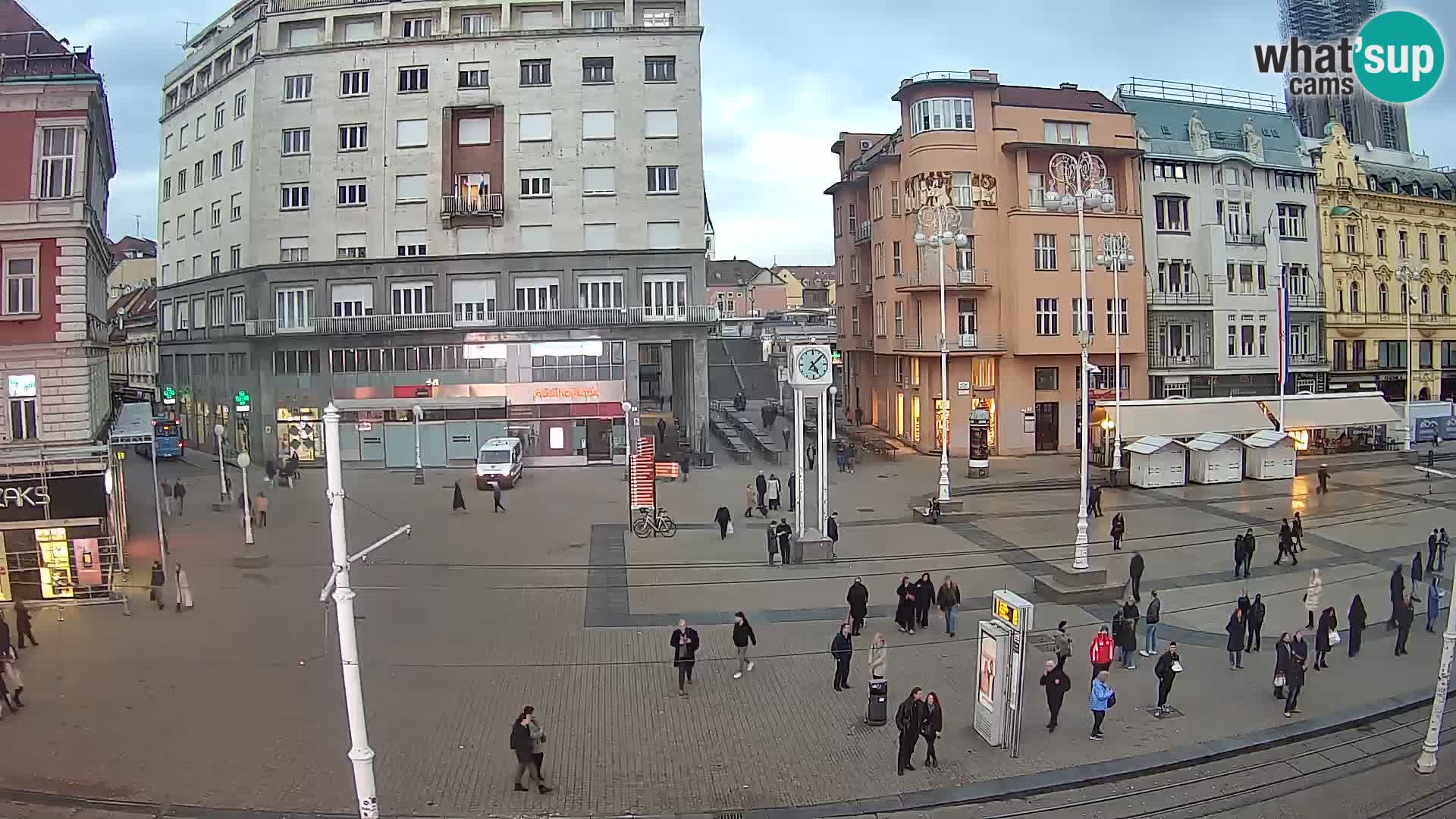 Live Cam Zagreb Ban Jelačić place | Croatie