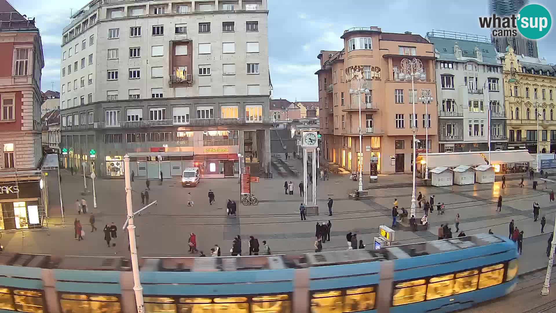 Webcam Zagabria Ban Jelacic piazza | Croazia