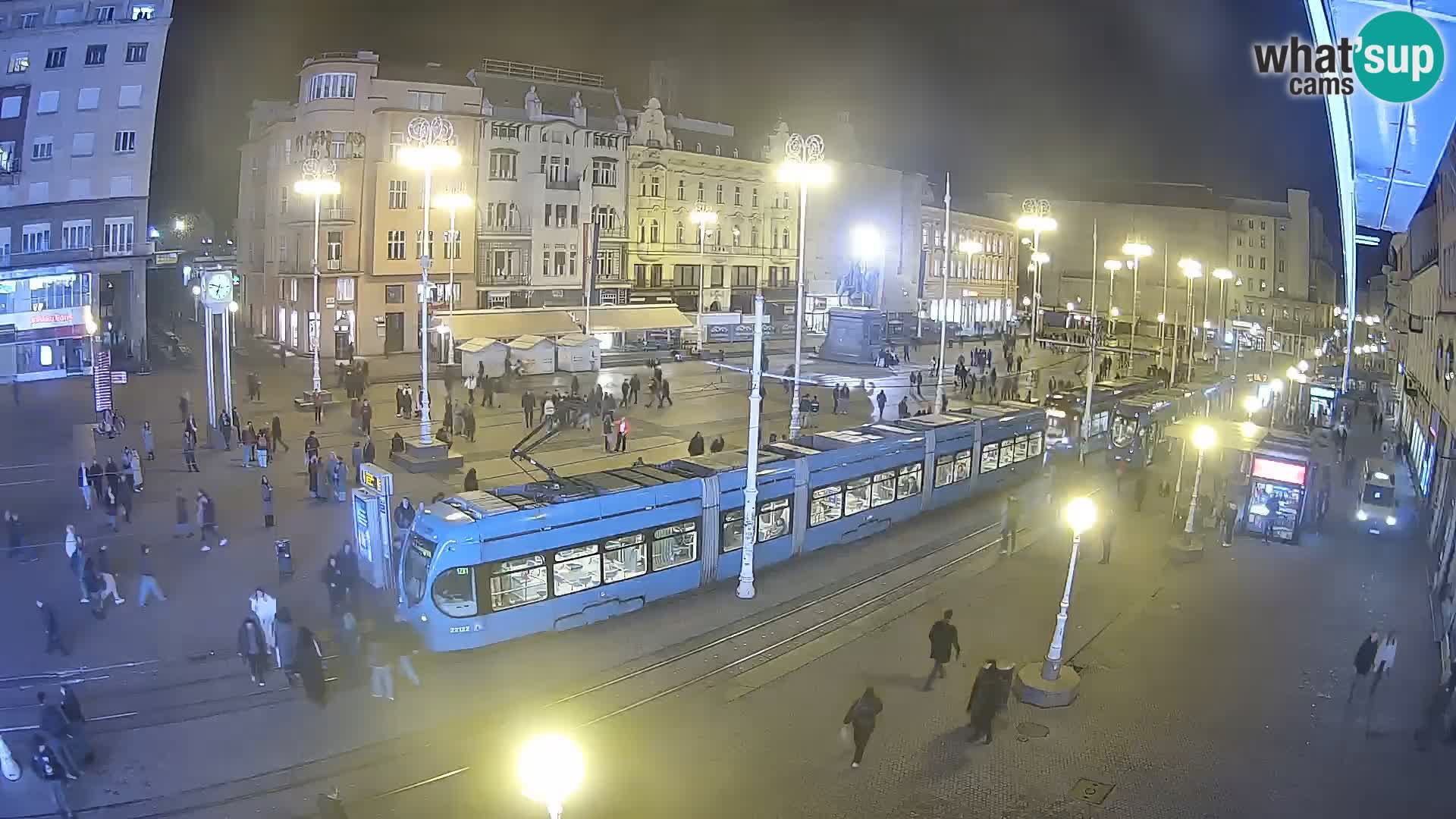 Zagreb webcam Ban Jelacica Platz | Kroatien