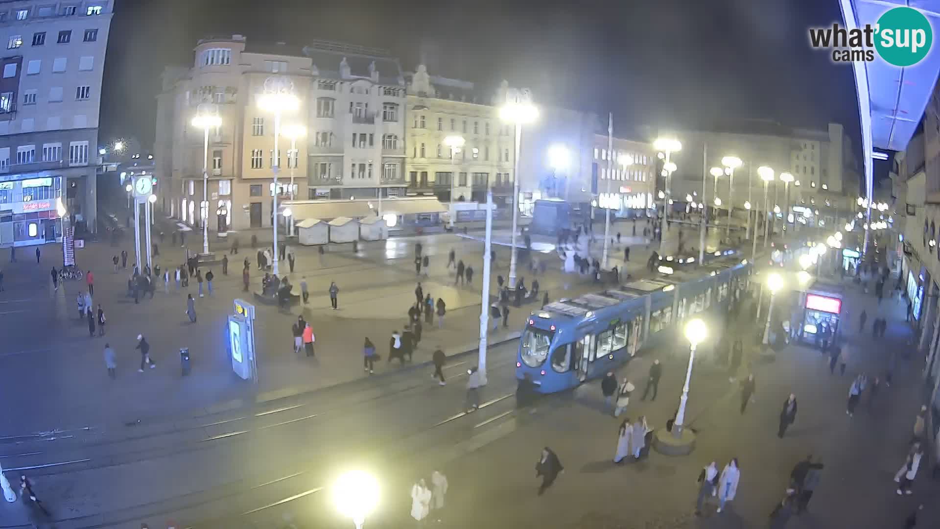 Zagreb webcam Ban Jelacica Platz | Kroatien
